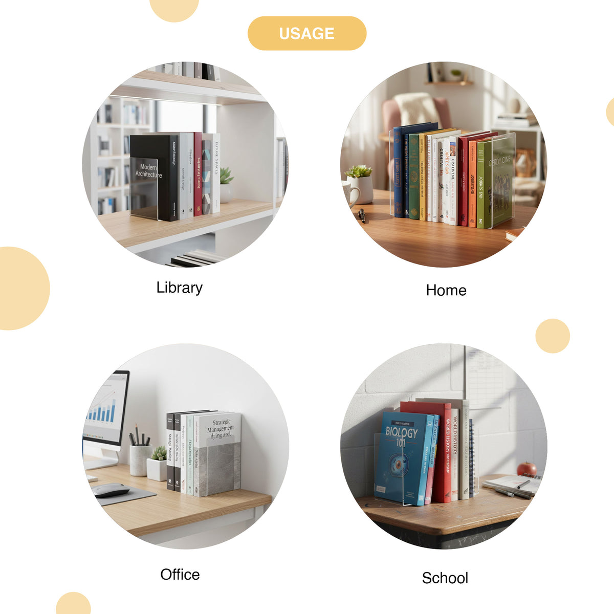 Acrylic Bookends - oddpod