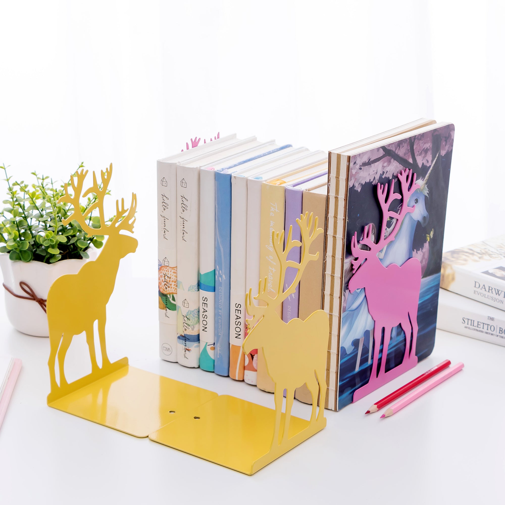 Deer Bookends