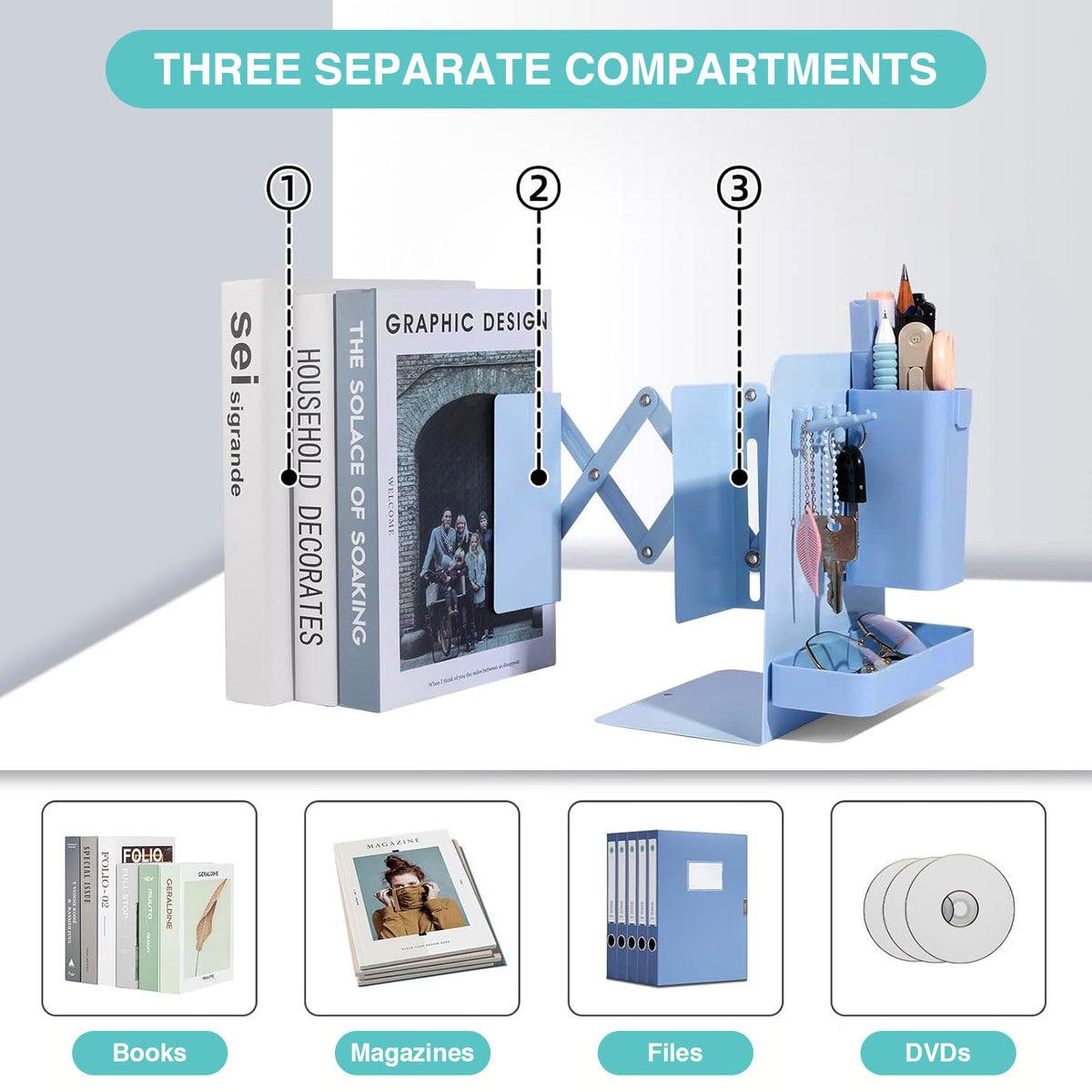 Expandable Bookend - Math - oddpod