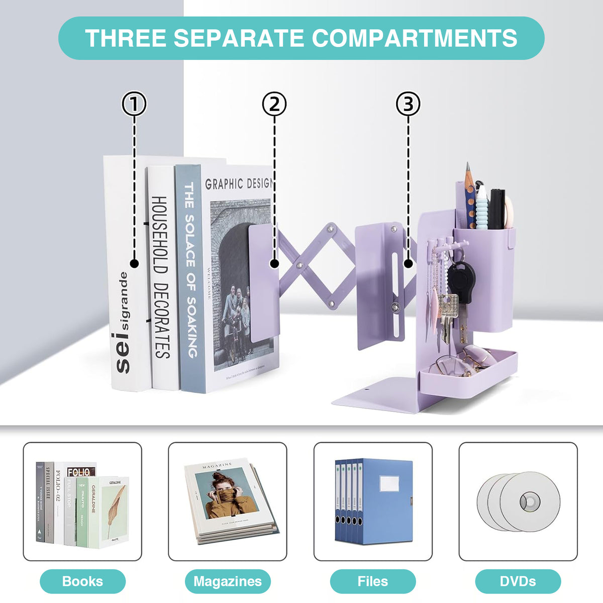 Expandable Bookend - Math - oddpod