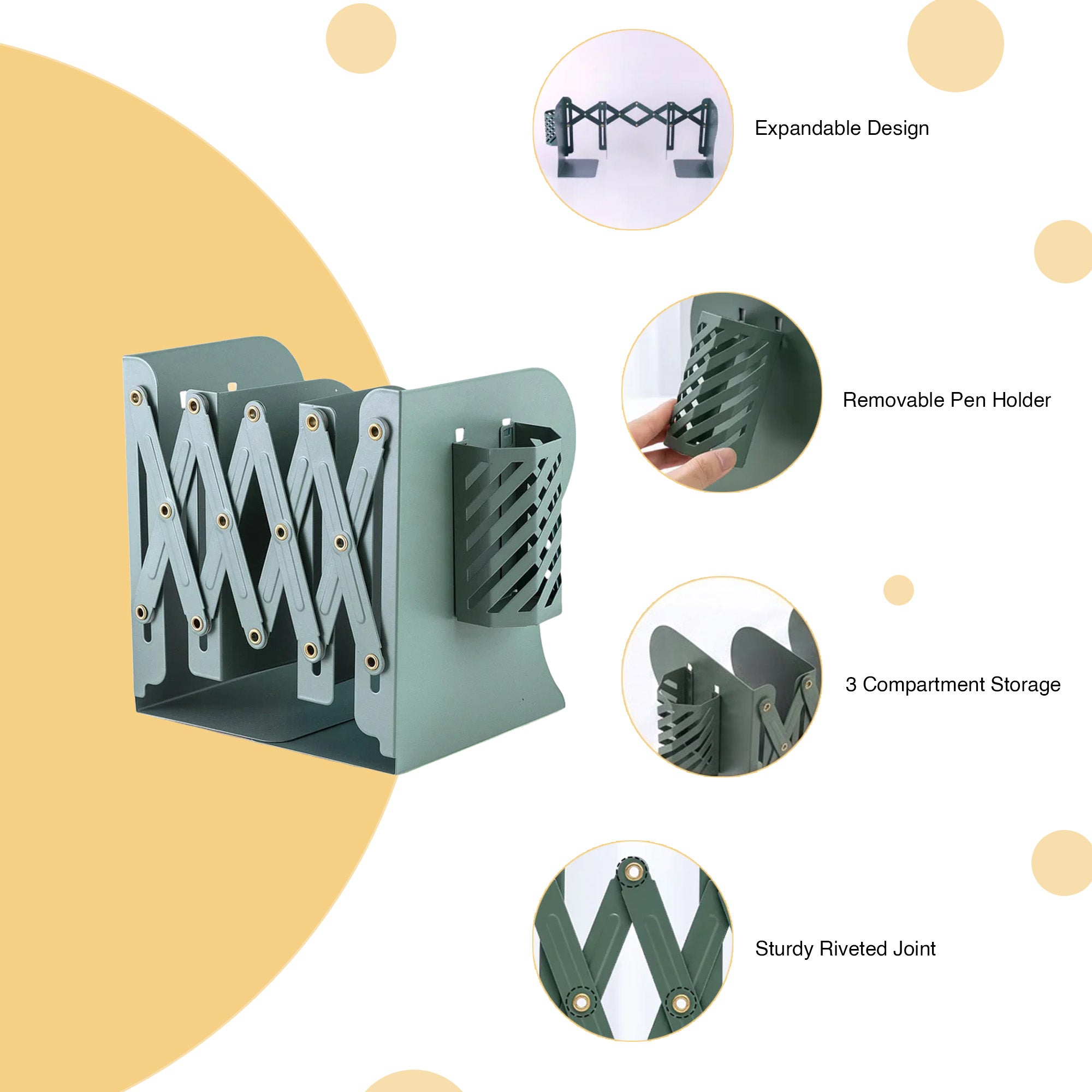 Expandable Bookend - XO