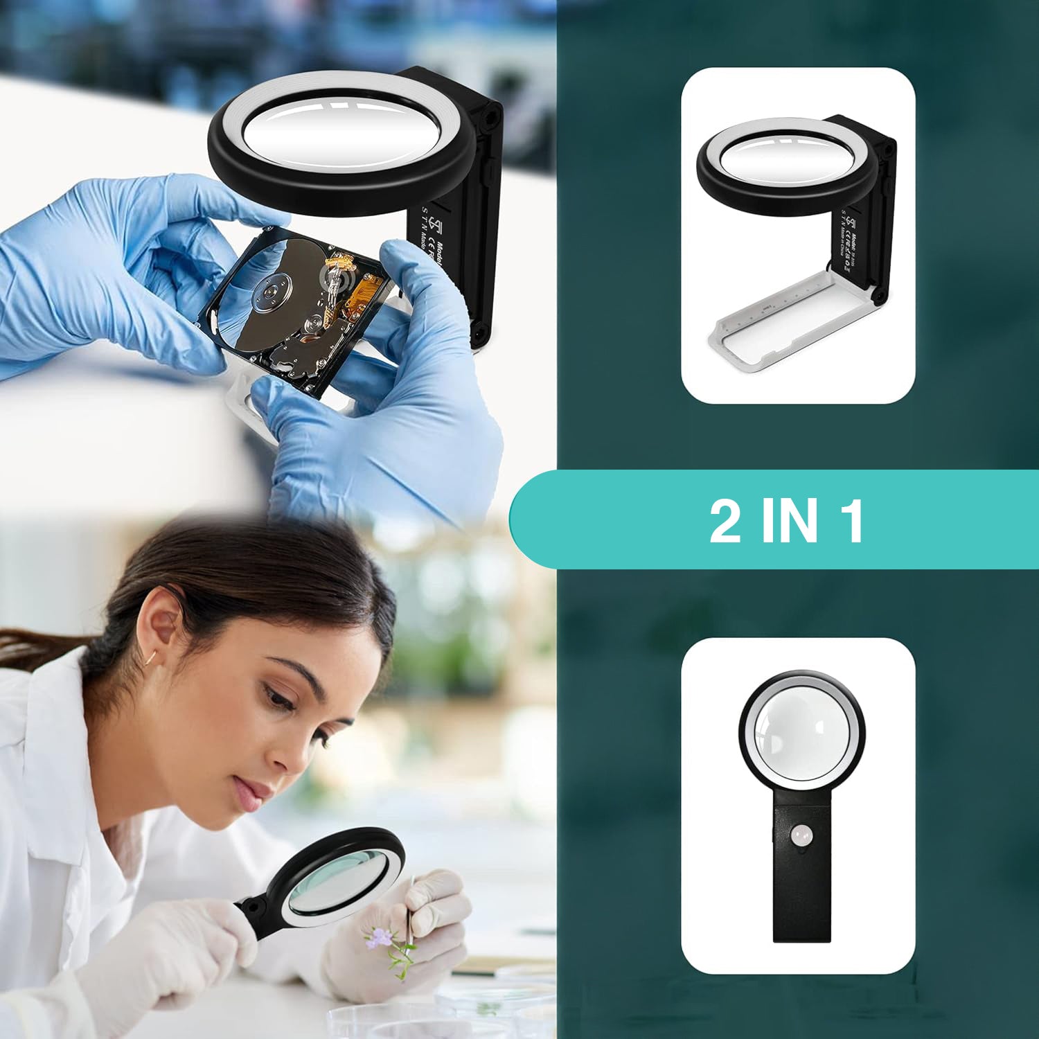 18 LED 10x/30x Foldable Magnifier