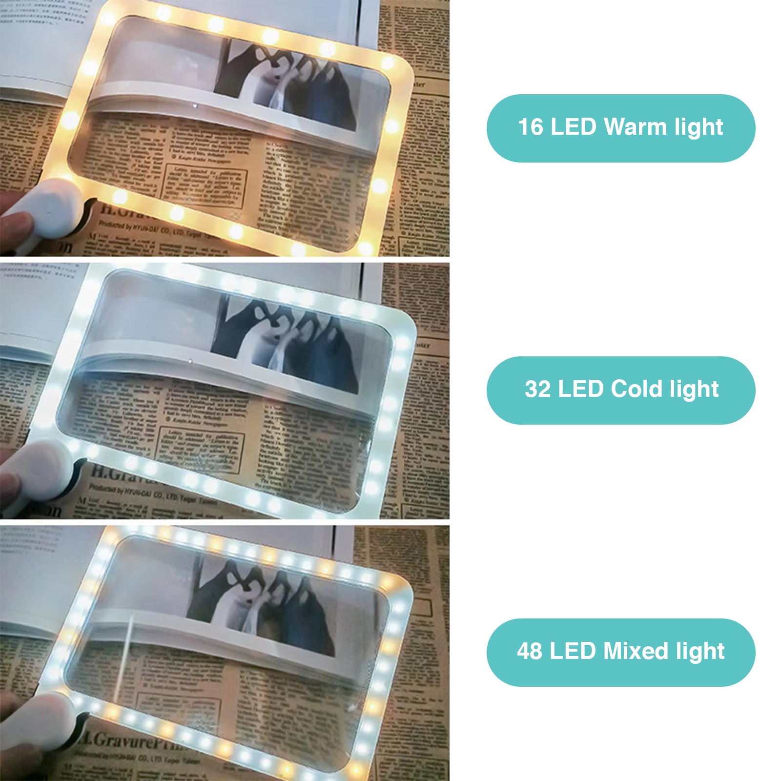48 LED 10x/30x Handheld Magnifier