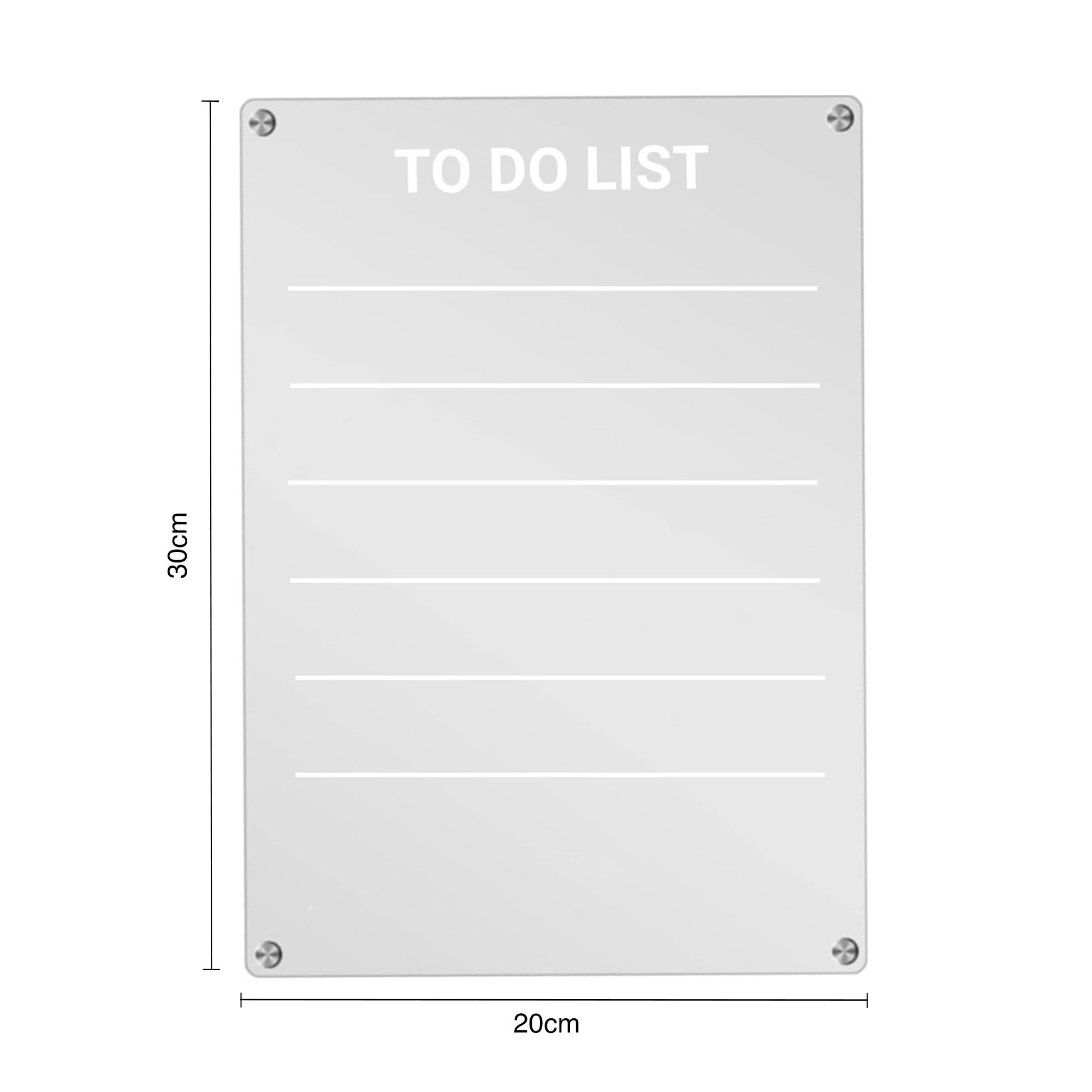 Acrylic To-Do List - A4 - oddpod
