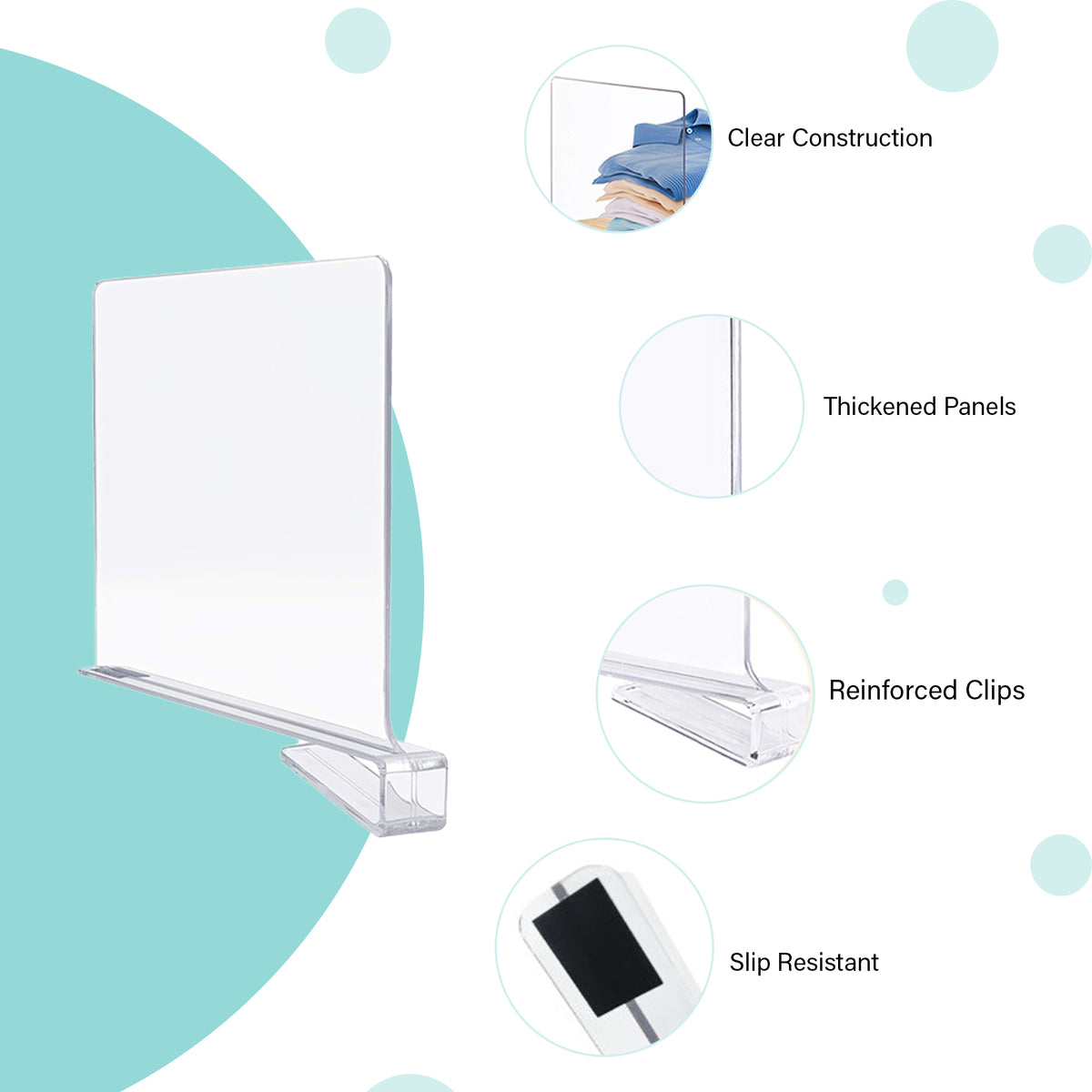 Acrylic Shelf Dividers - oddpod