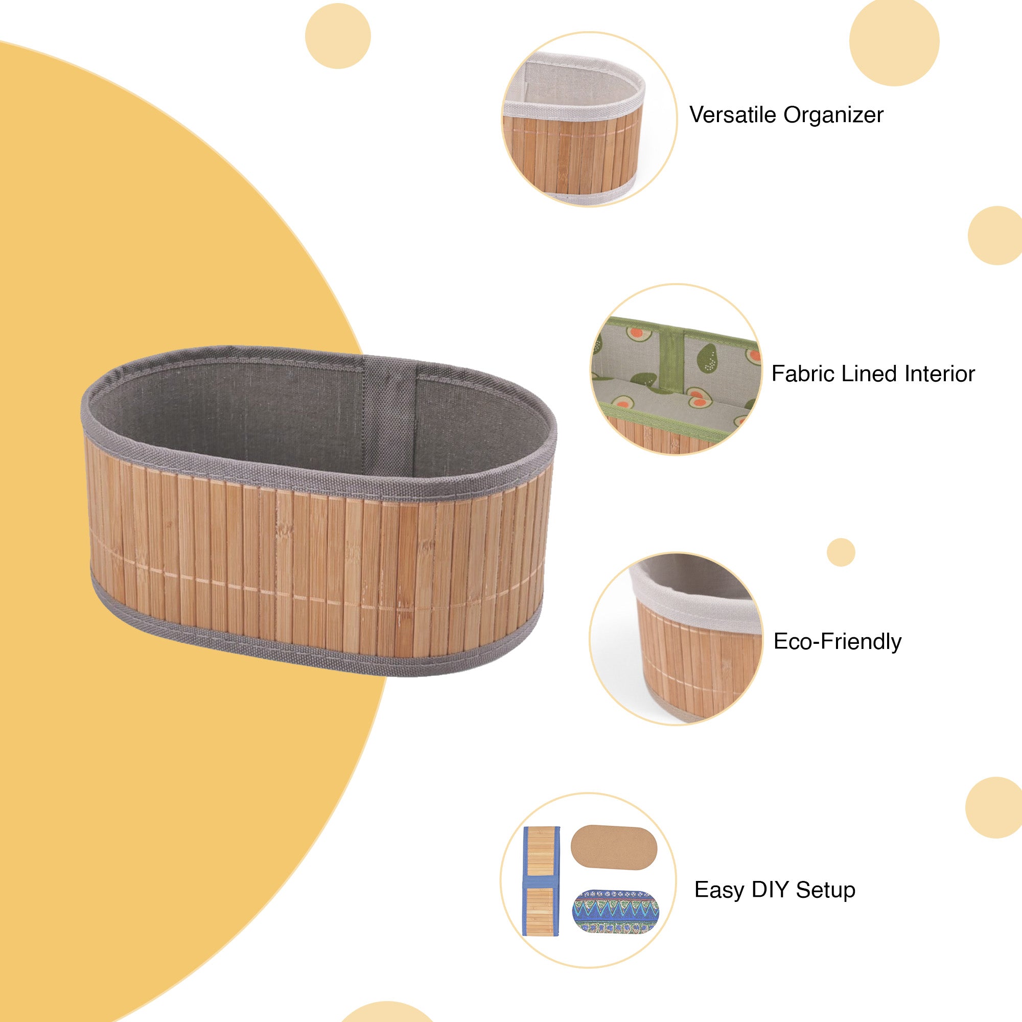Bambox Storage Baskets - Oval