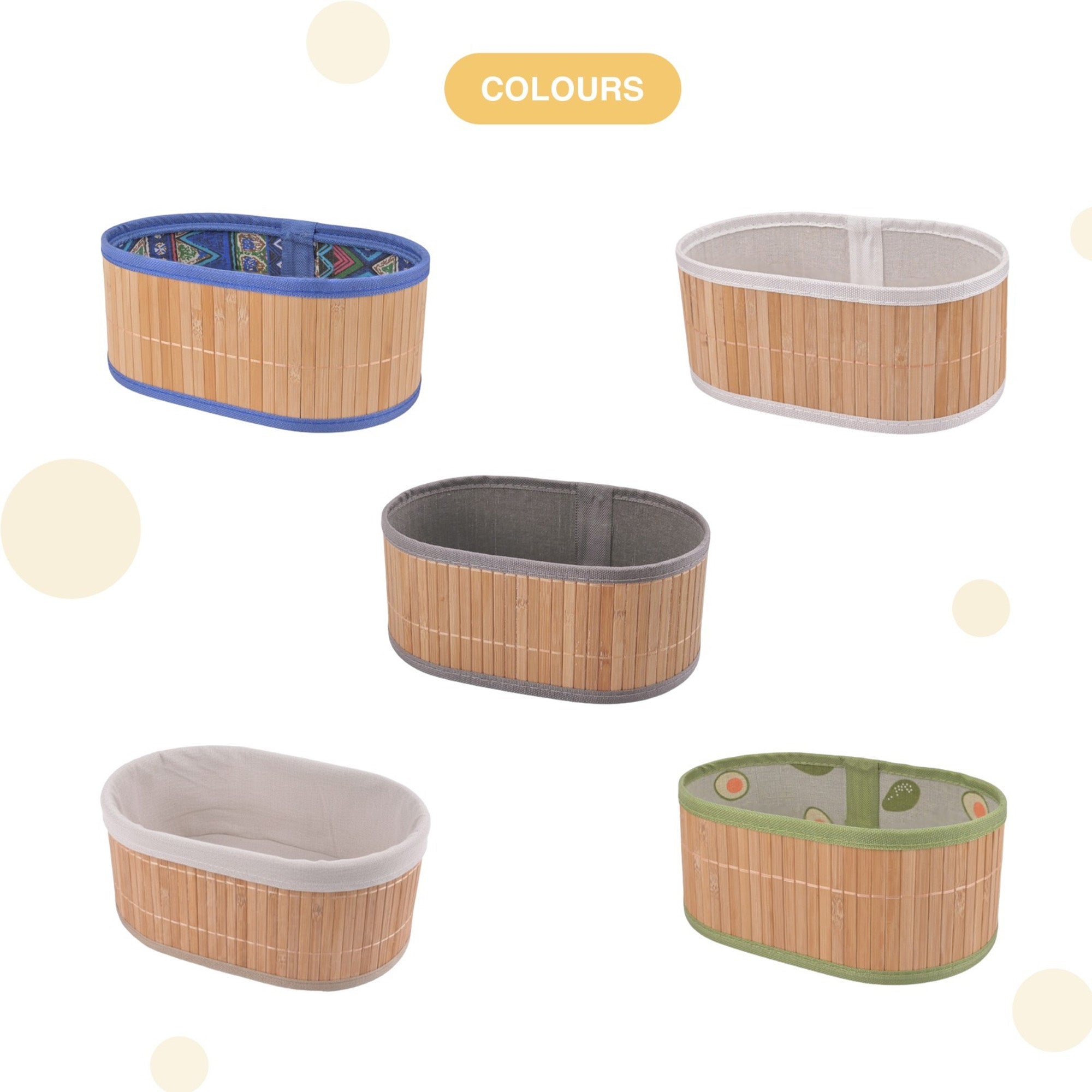 Bambox Storage Baskets - Oval