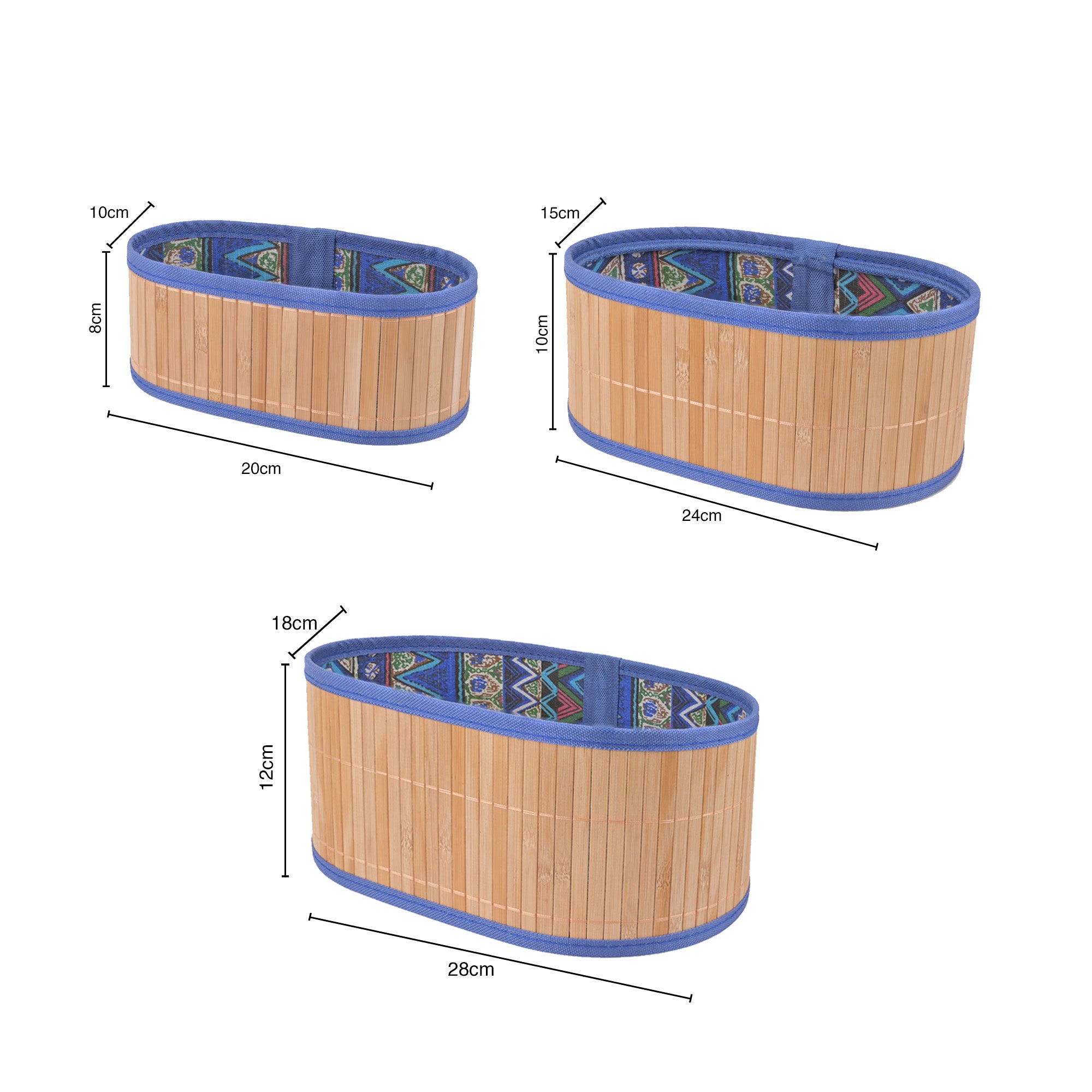 Bambox Storage Baskets - Oval