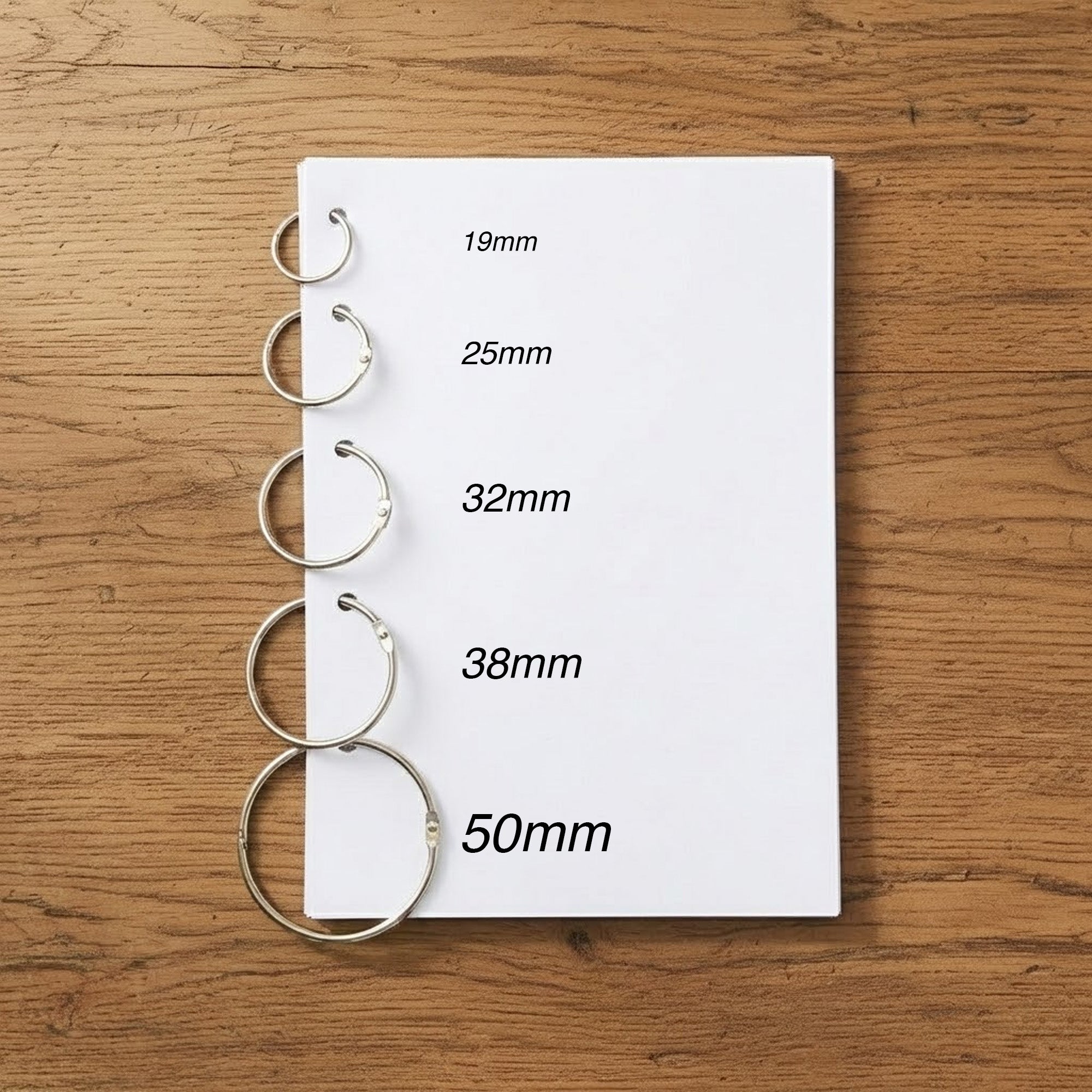 25mm Book Rings - Silver - oddpod