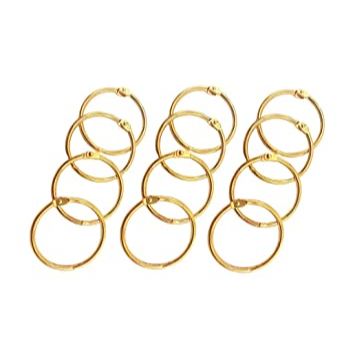 25mm Book Rings - Gold