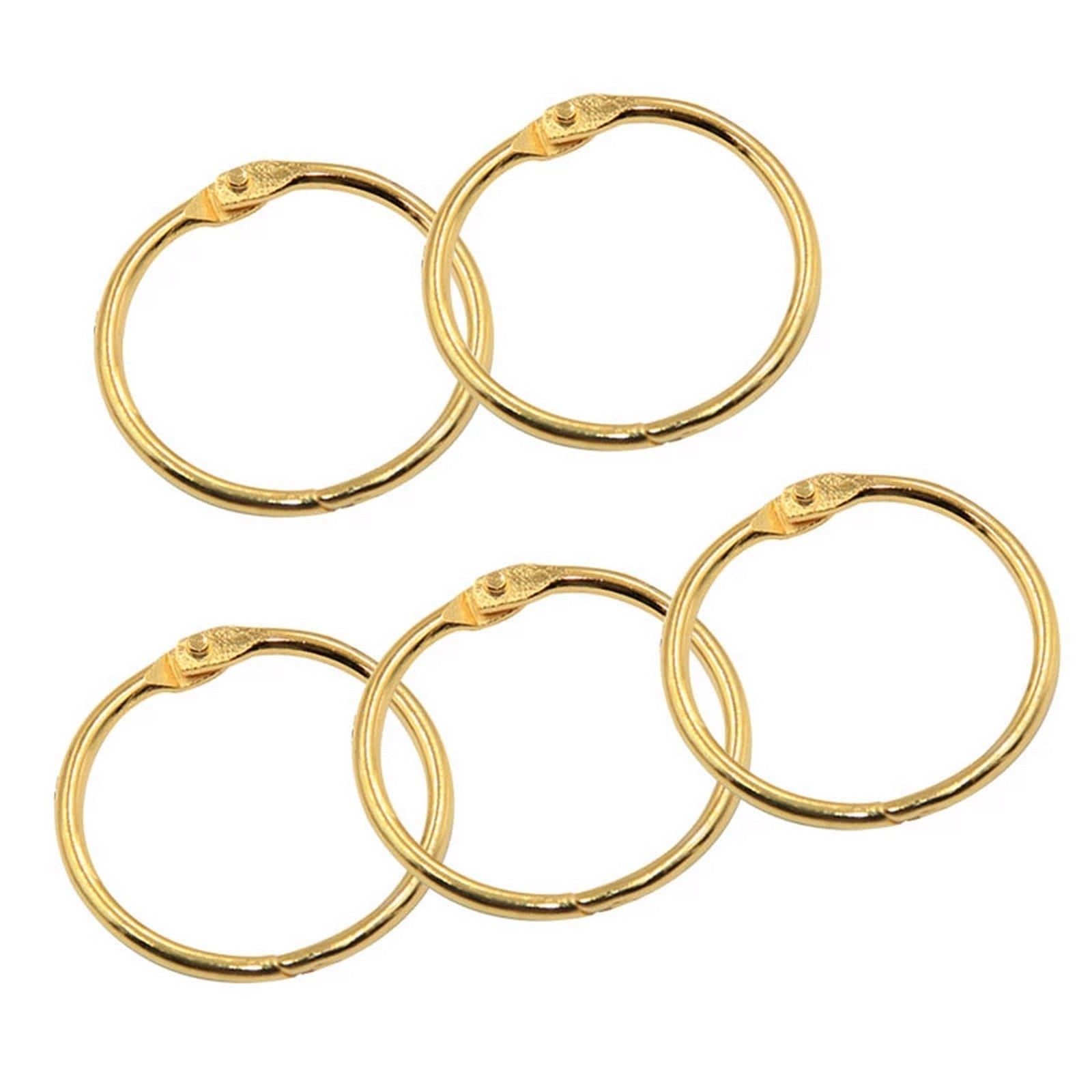 25mm Book Rings - Gold