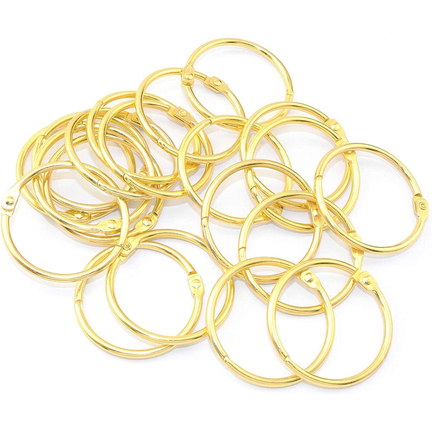 25mm Book Rings - Gold