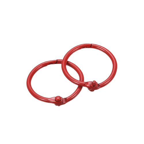 25mm Book Rings - Red