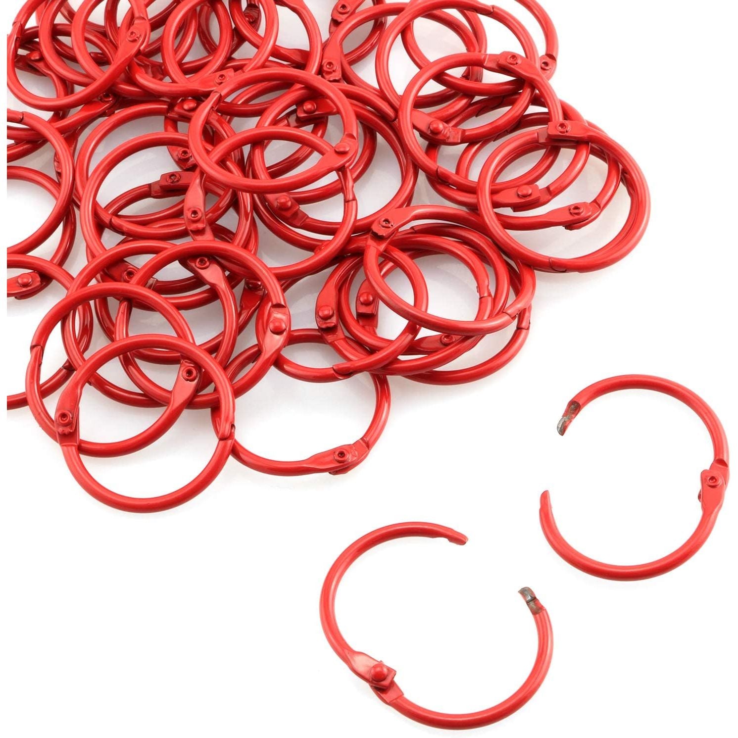 25mm Book Rings - Red