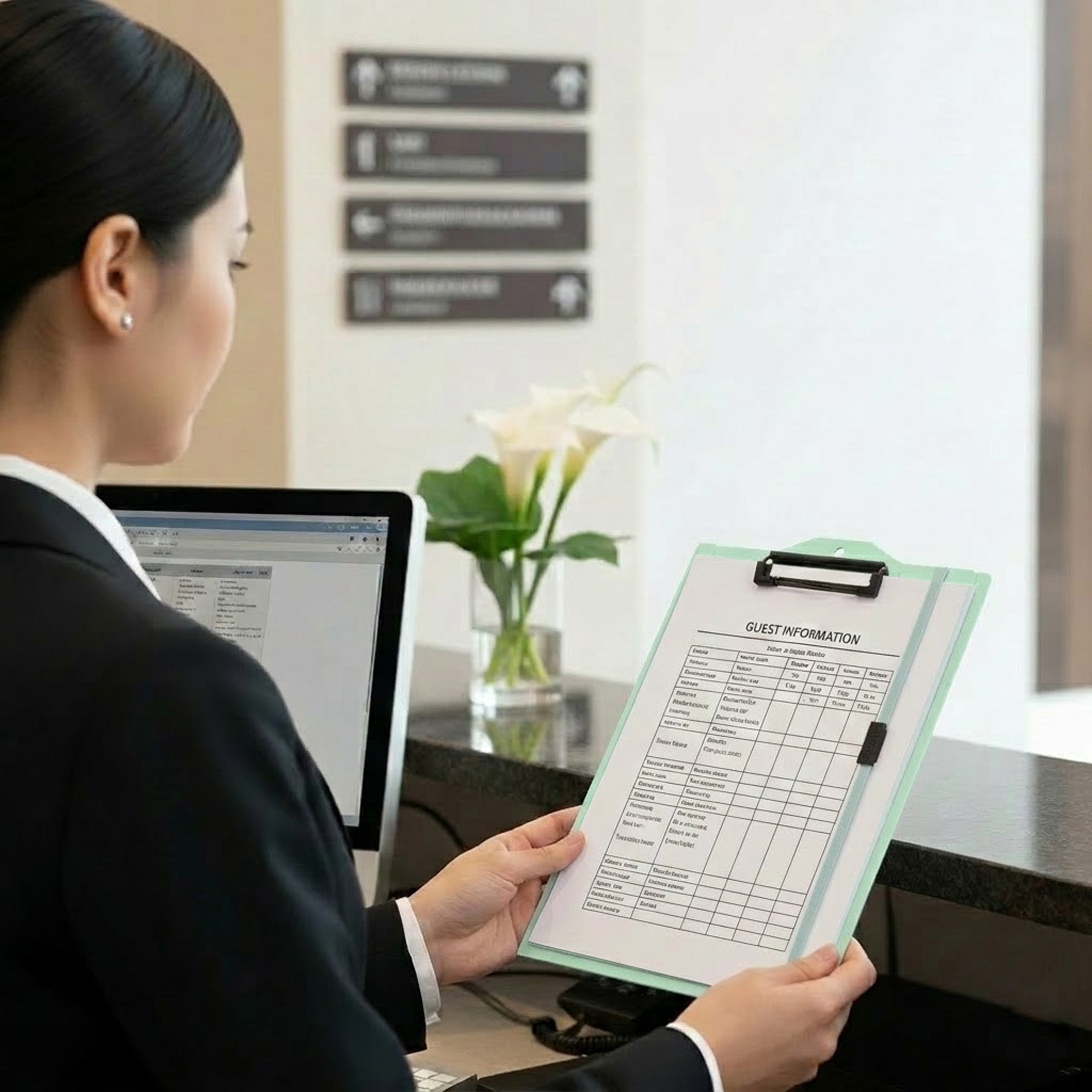 Secure Folding Clipboard - Vertical