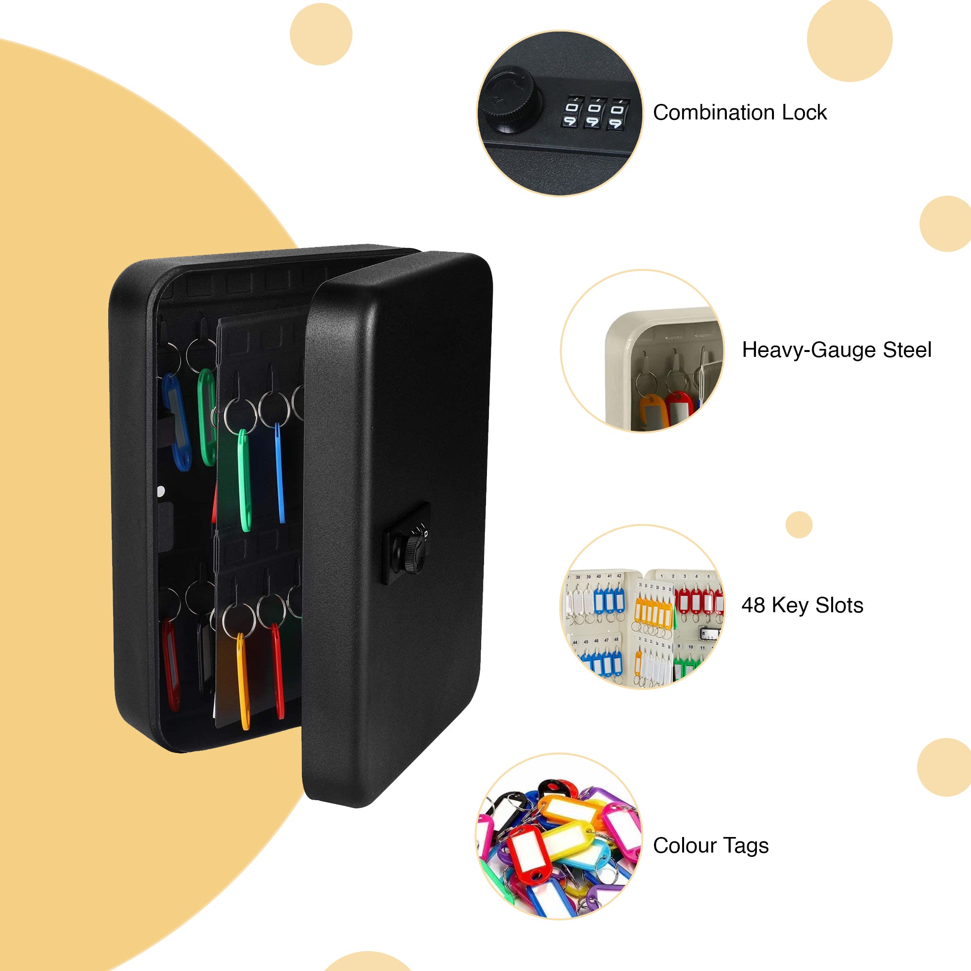 Number Lock Key Box - 48 Slots - oddpod