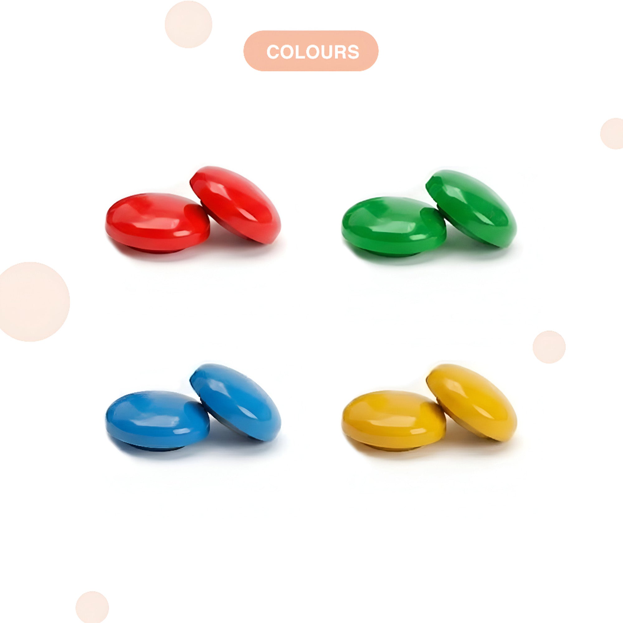 Green Button Magnets - 50 Pcs - oddpod