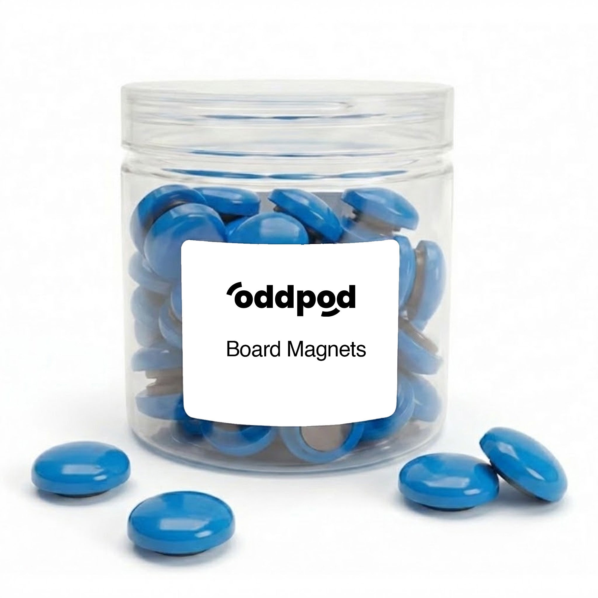 Blue Button Magnets - 50 Pcs - oddpod
