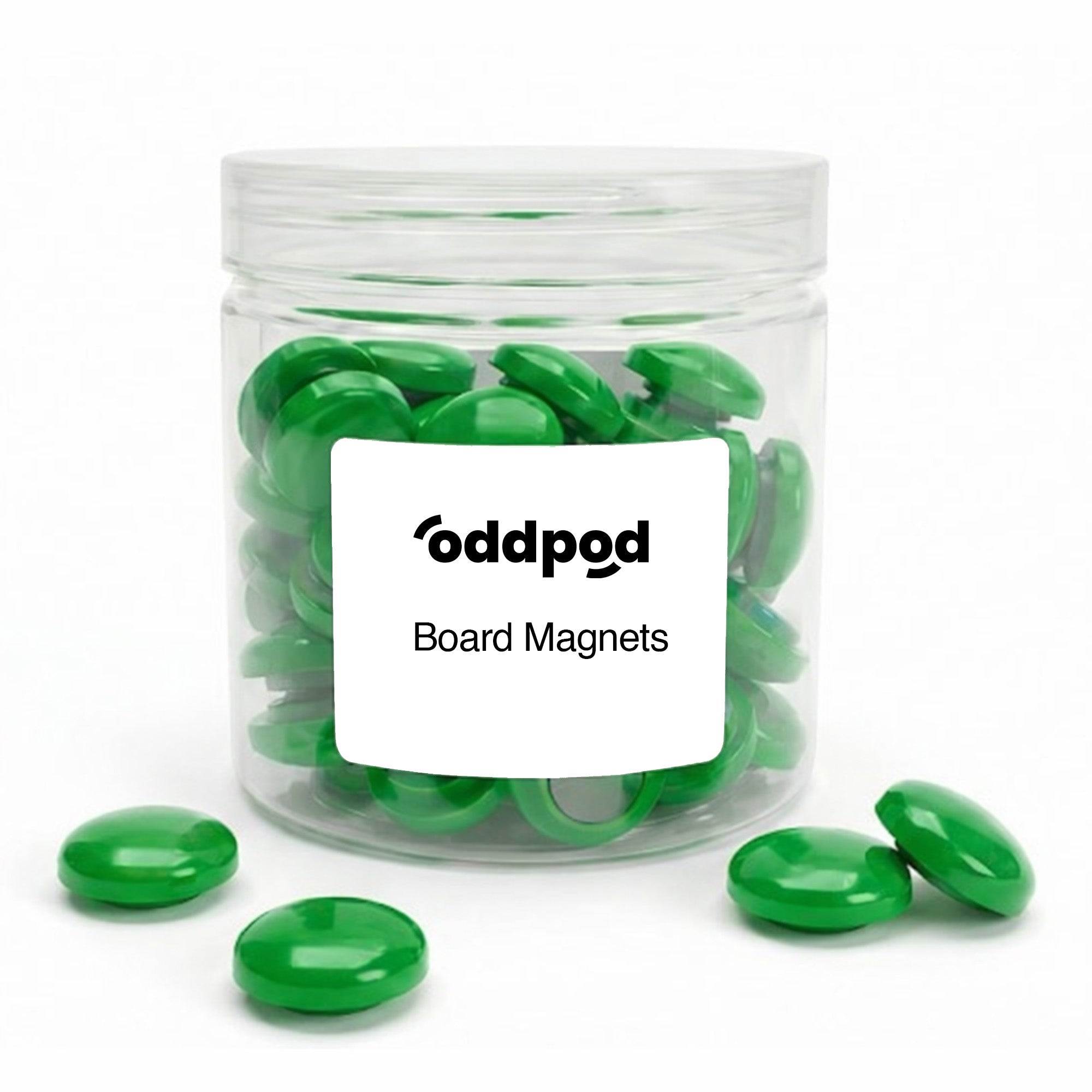 Green Button Magnets - 50 Pcs - oddpod