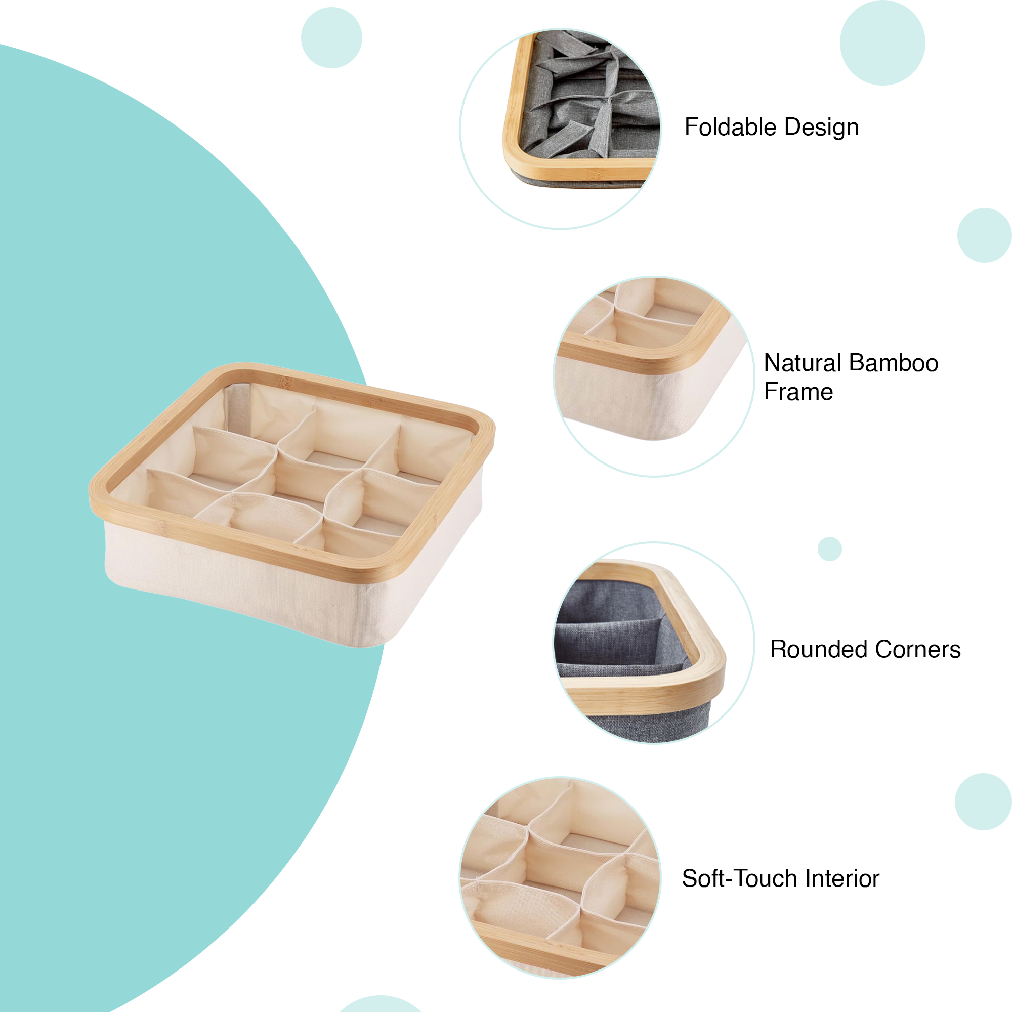 Sortee 4-slot Wardrobe Organizer