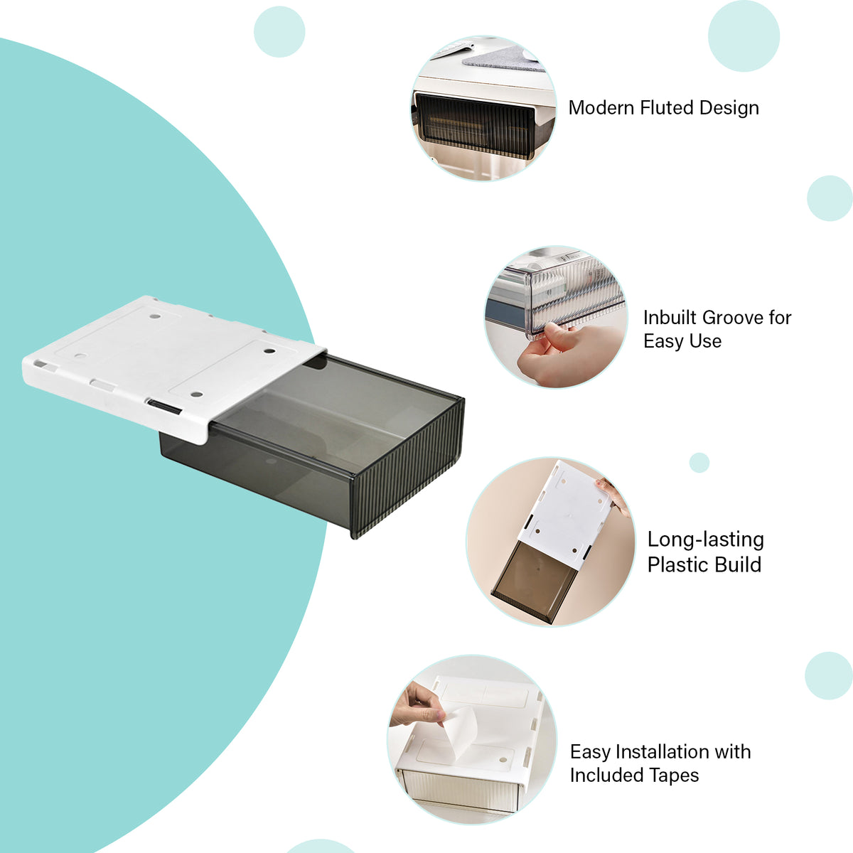 Fluted Hidden Drawer - Small - oddpod