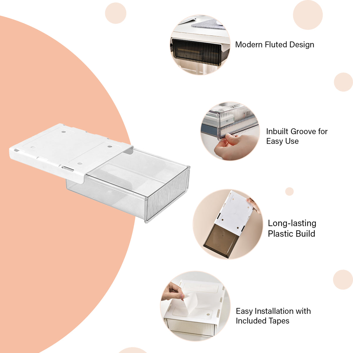 Fluted Hidden Drawer - Small - oddpod