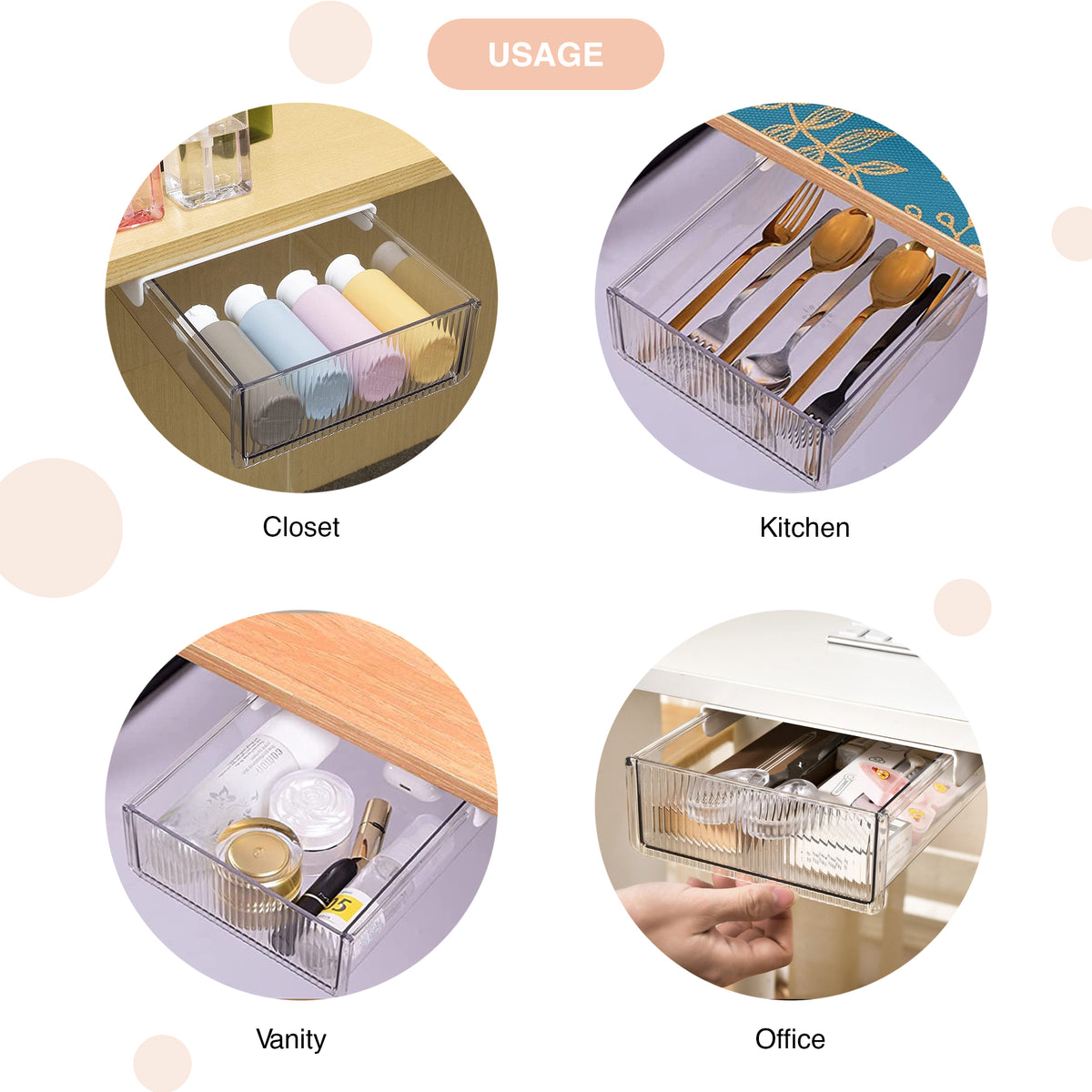 Fluted Hidden Drawer - Small - oddpod