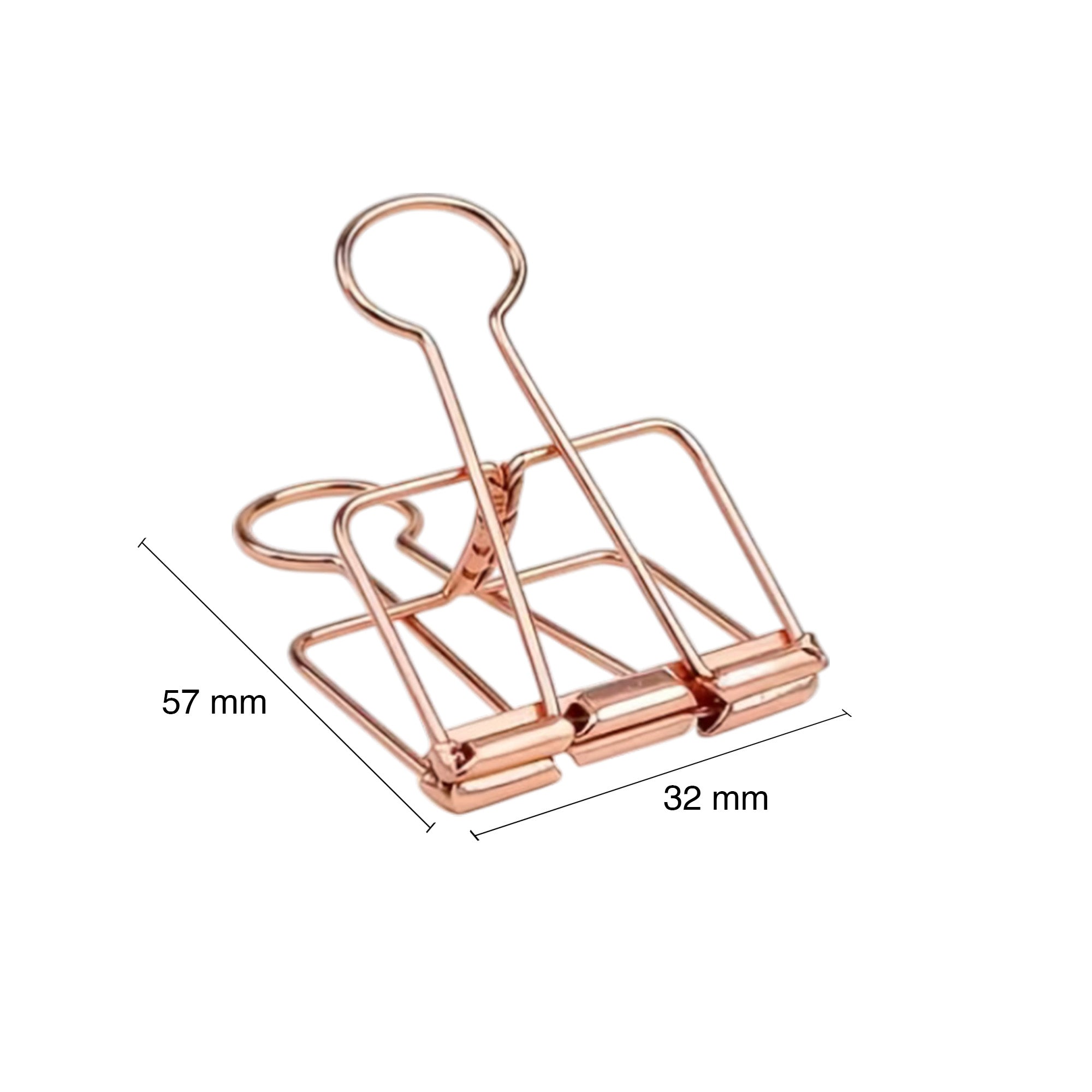 Wiro Binder Clips - Rose Gold
