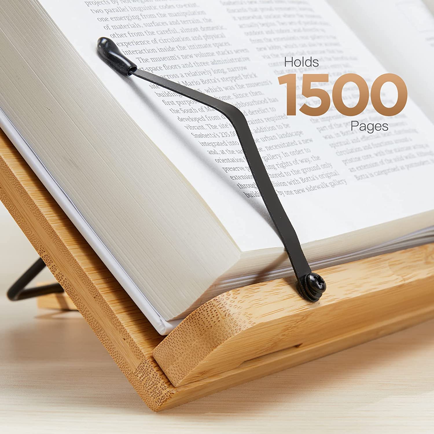 Bamboo Book Stand