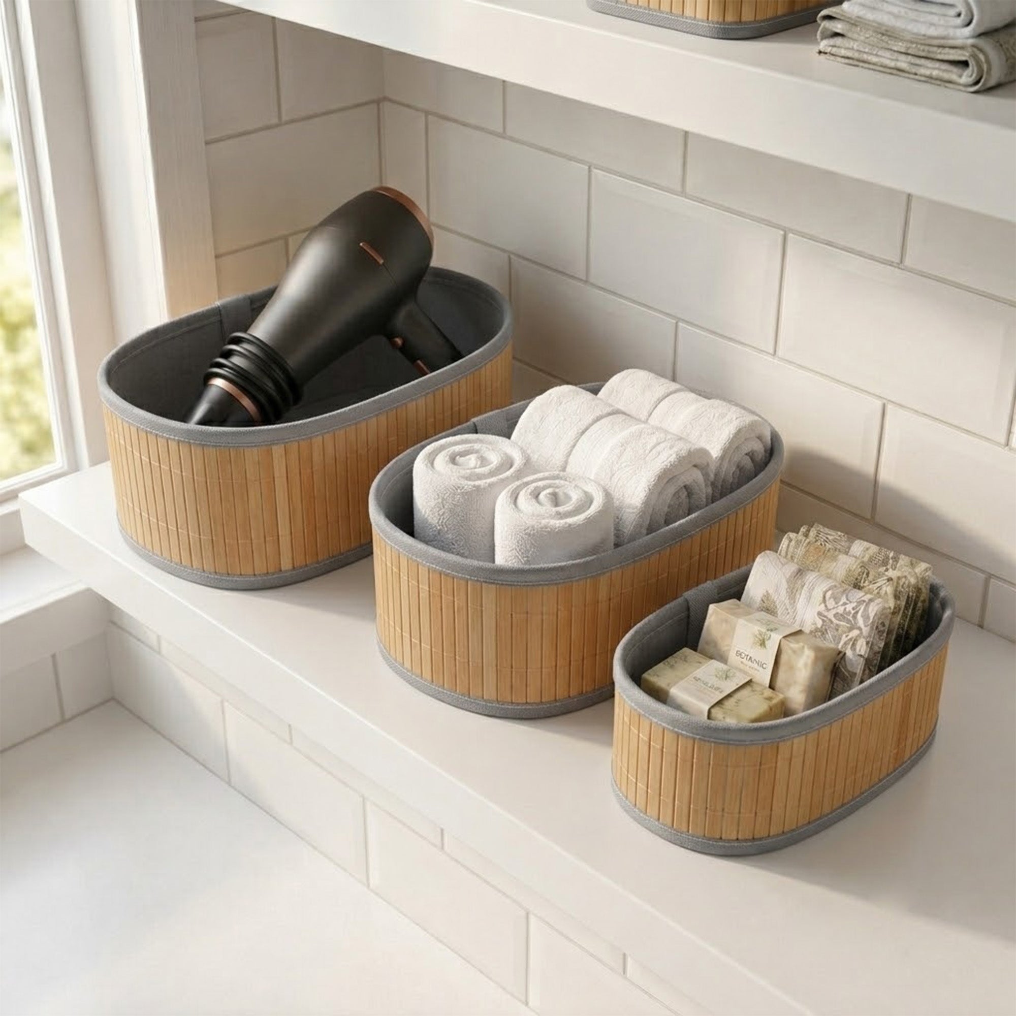 Bambox Storage Baskets - Oval - oddpod