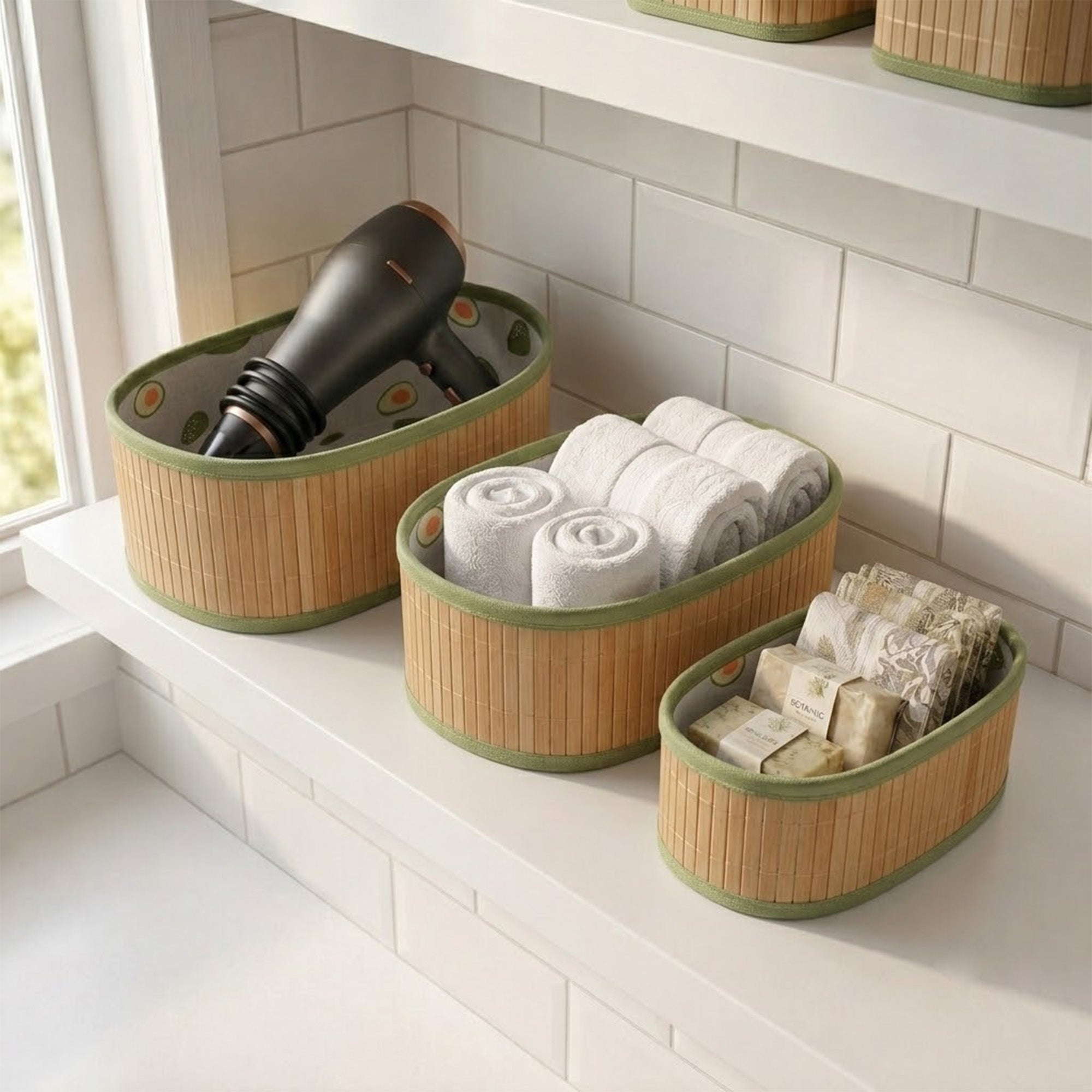 Bambox Storage Baskets - Oval - oddpod