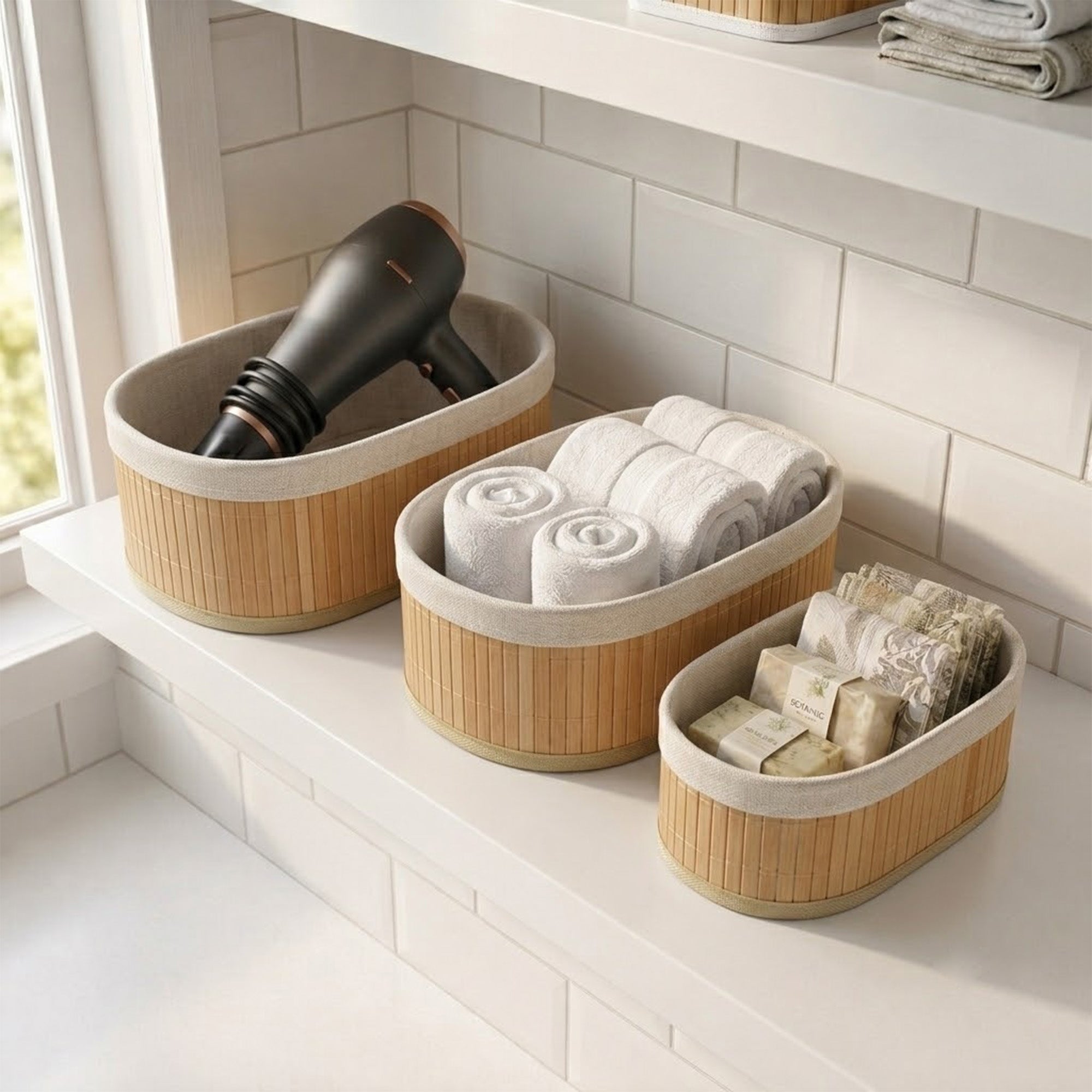 Bambox Storage Baskets - Oval - oddpod
