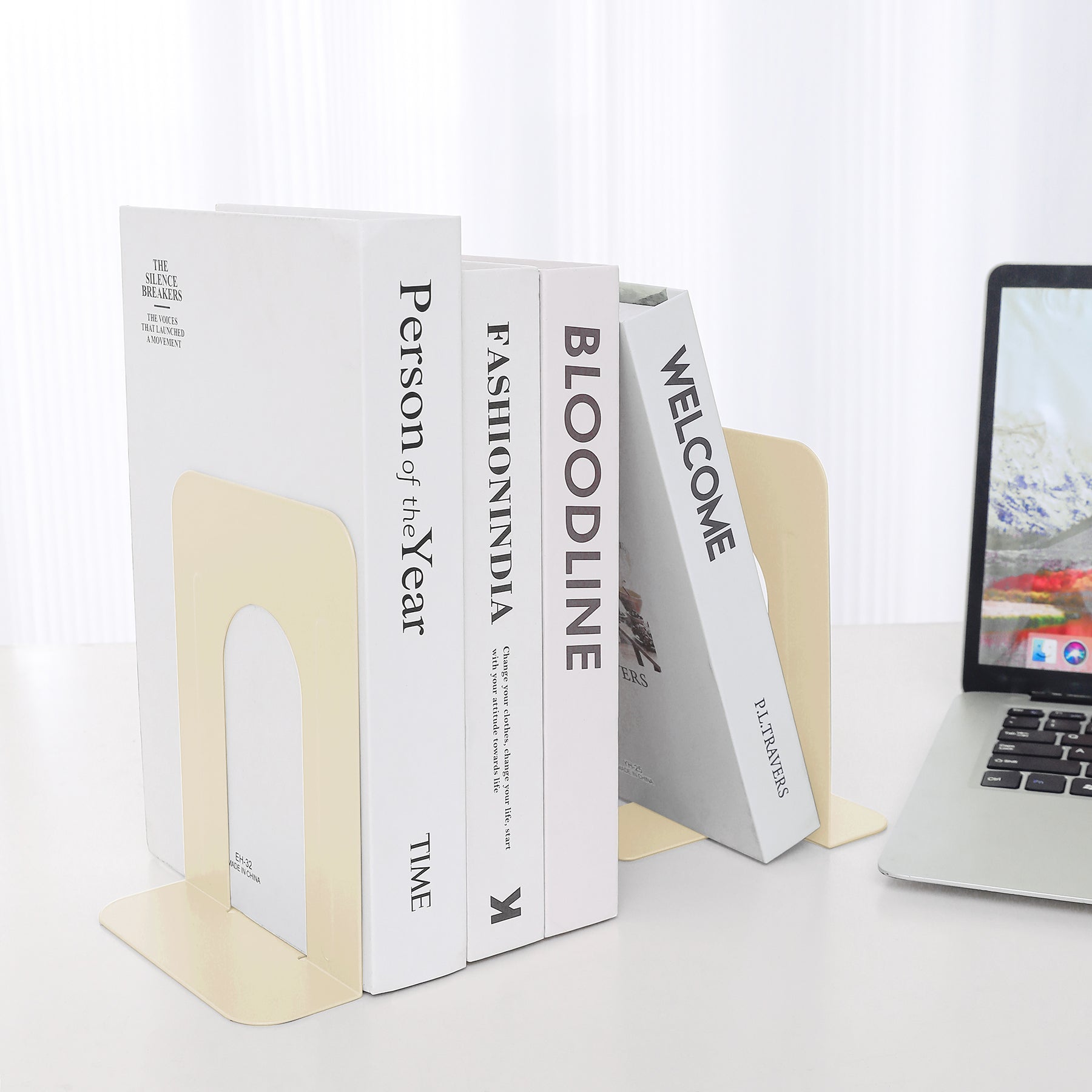 Peblo Metallic Bookends
