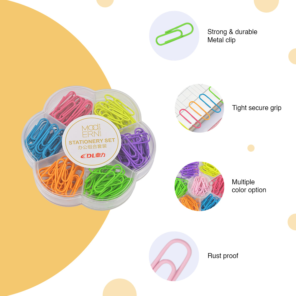 Neon Gem Clips Set
