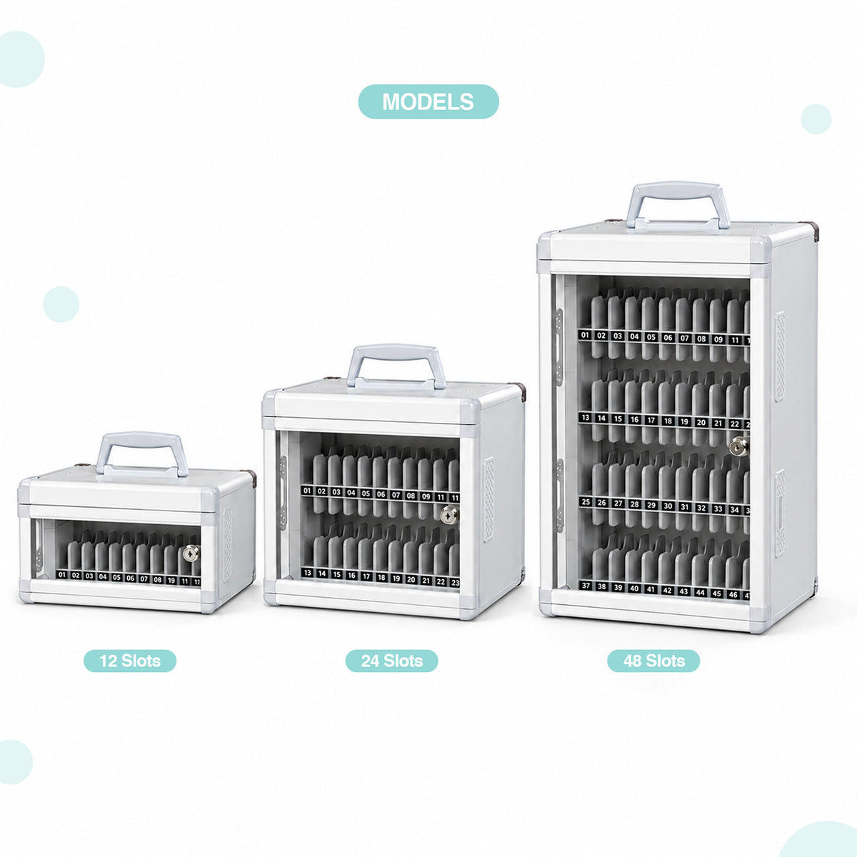 Premium Mobile Storage Box - 48 Slots