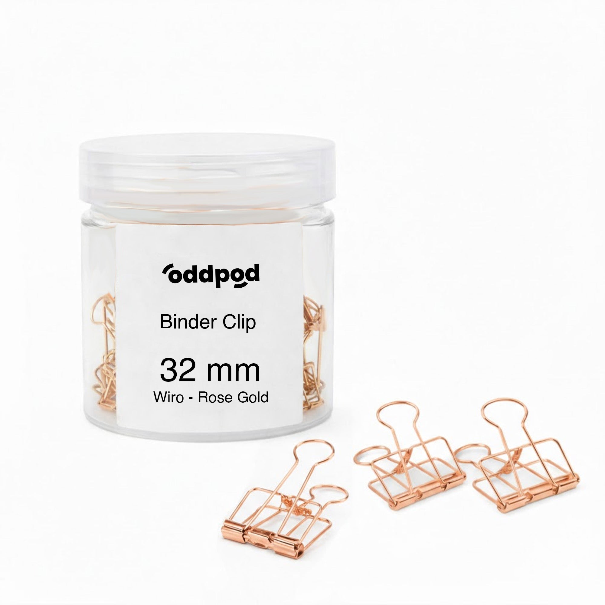 Wiro Binder Clips - Rose Gold