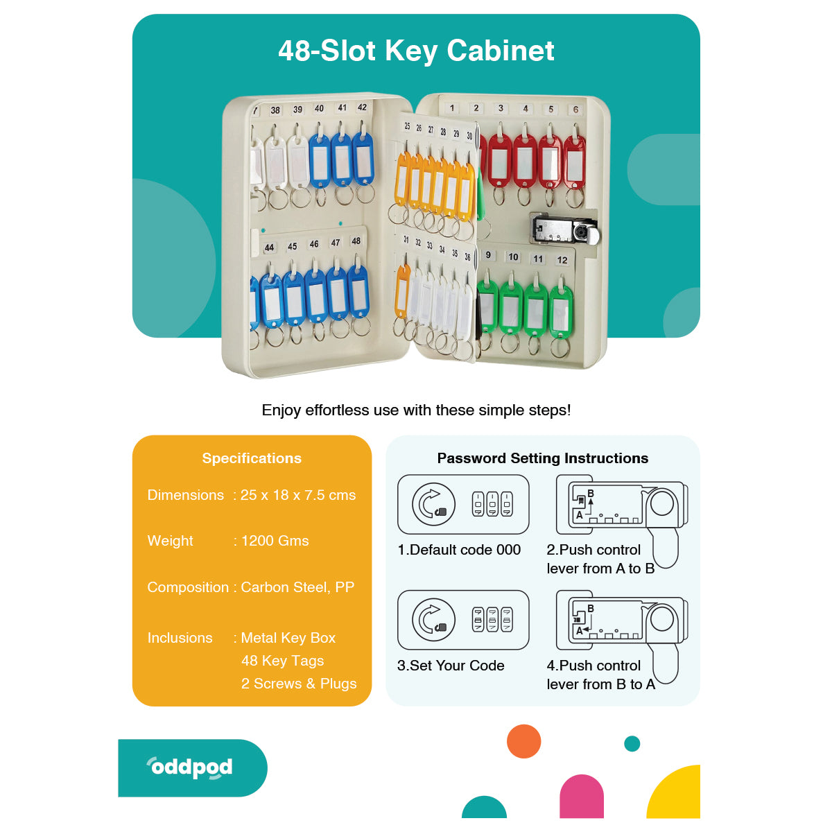 Number Lock Key Box - 20 Slots