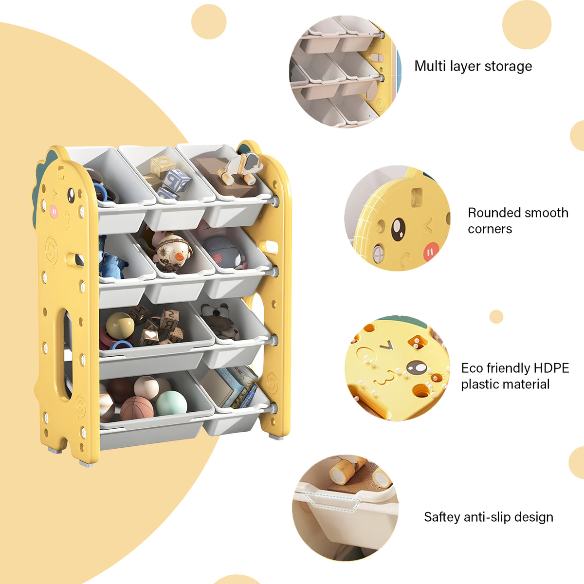 Compact Toy Storage Organizer - oddpod