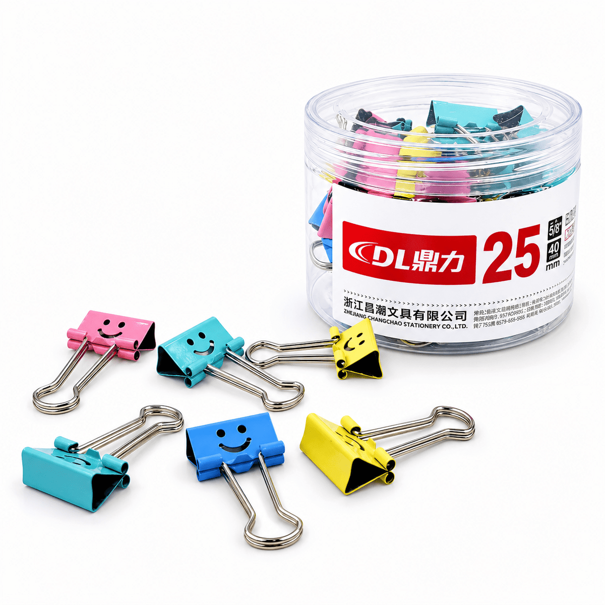 Smiley Binder Clips - oddpod