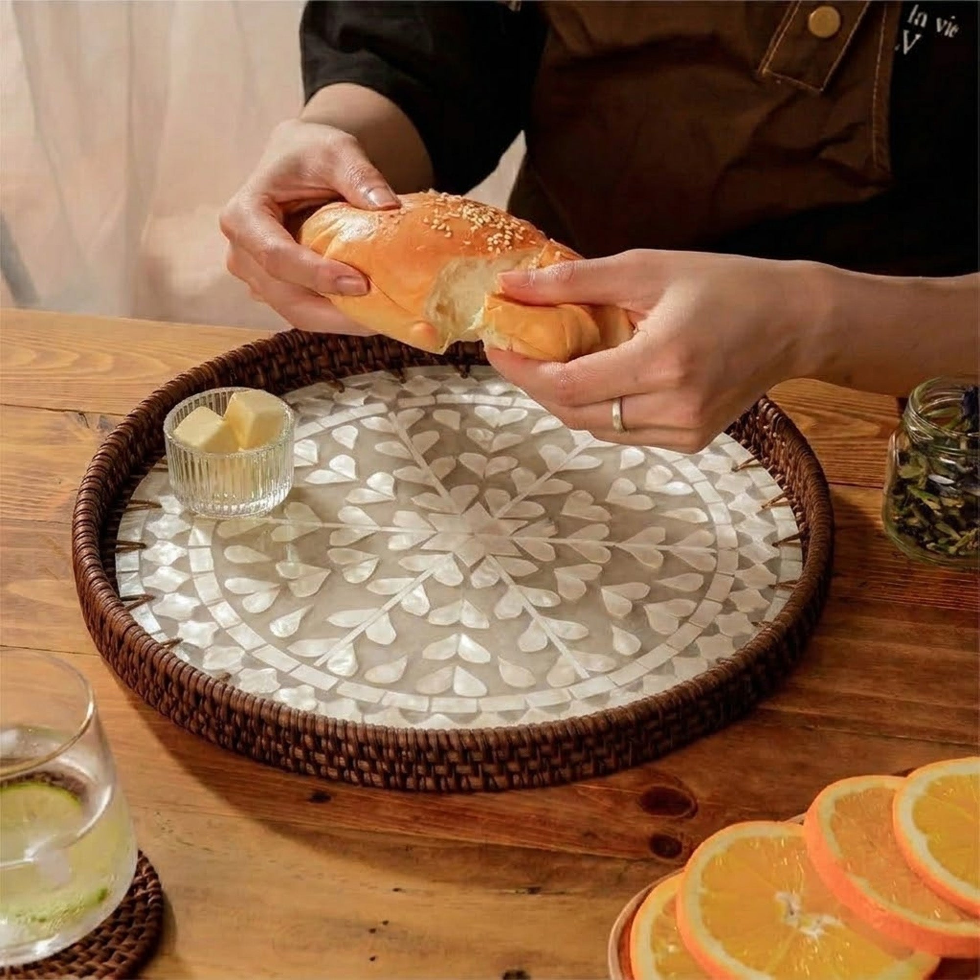Rattan trays - Luna
