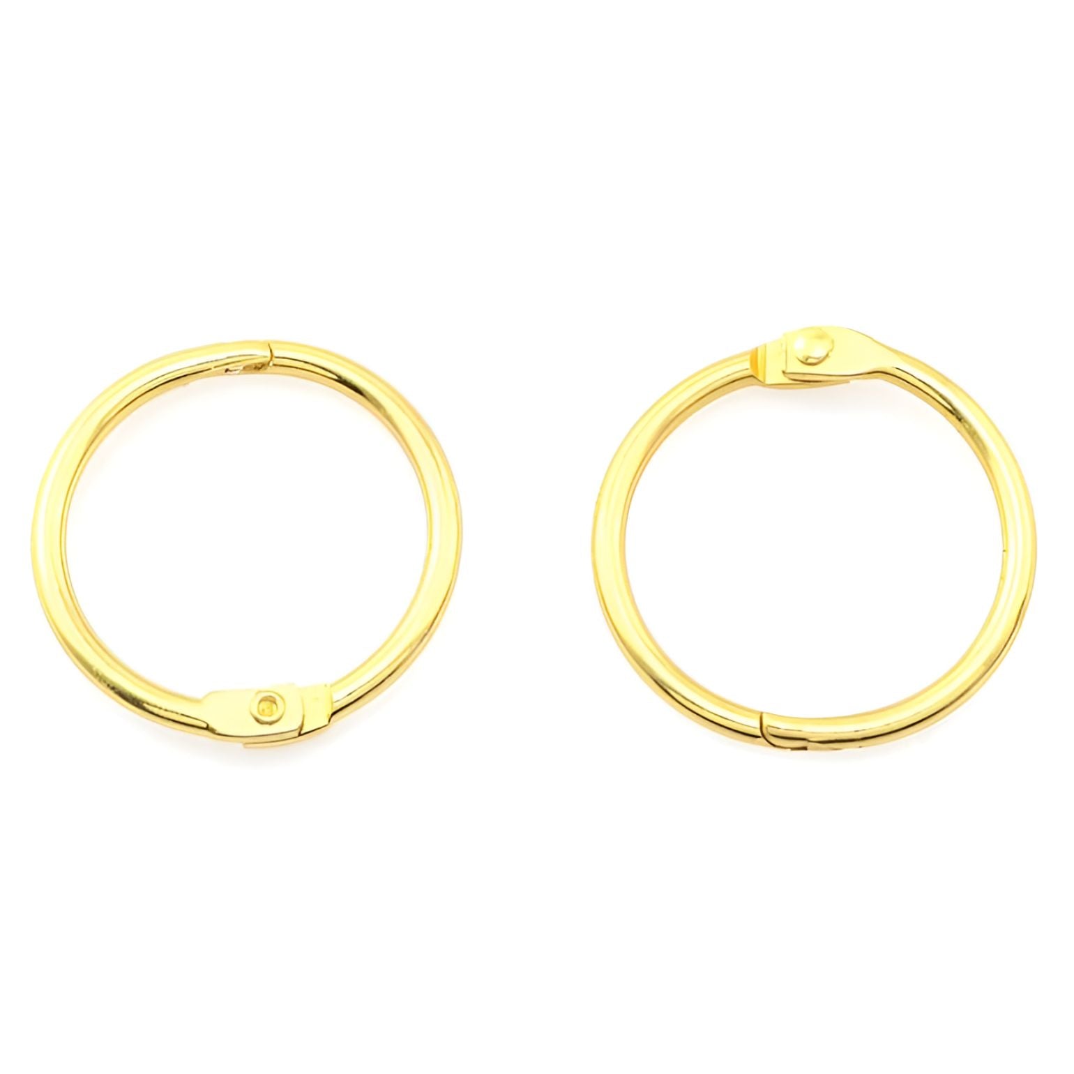 19mm Book Rings - Gold