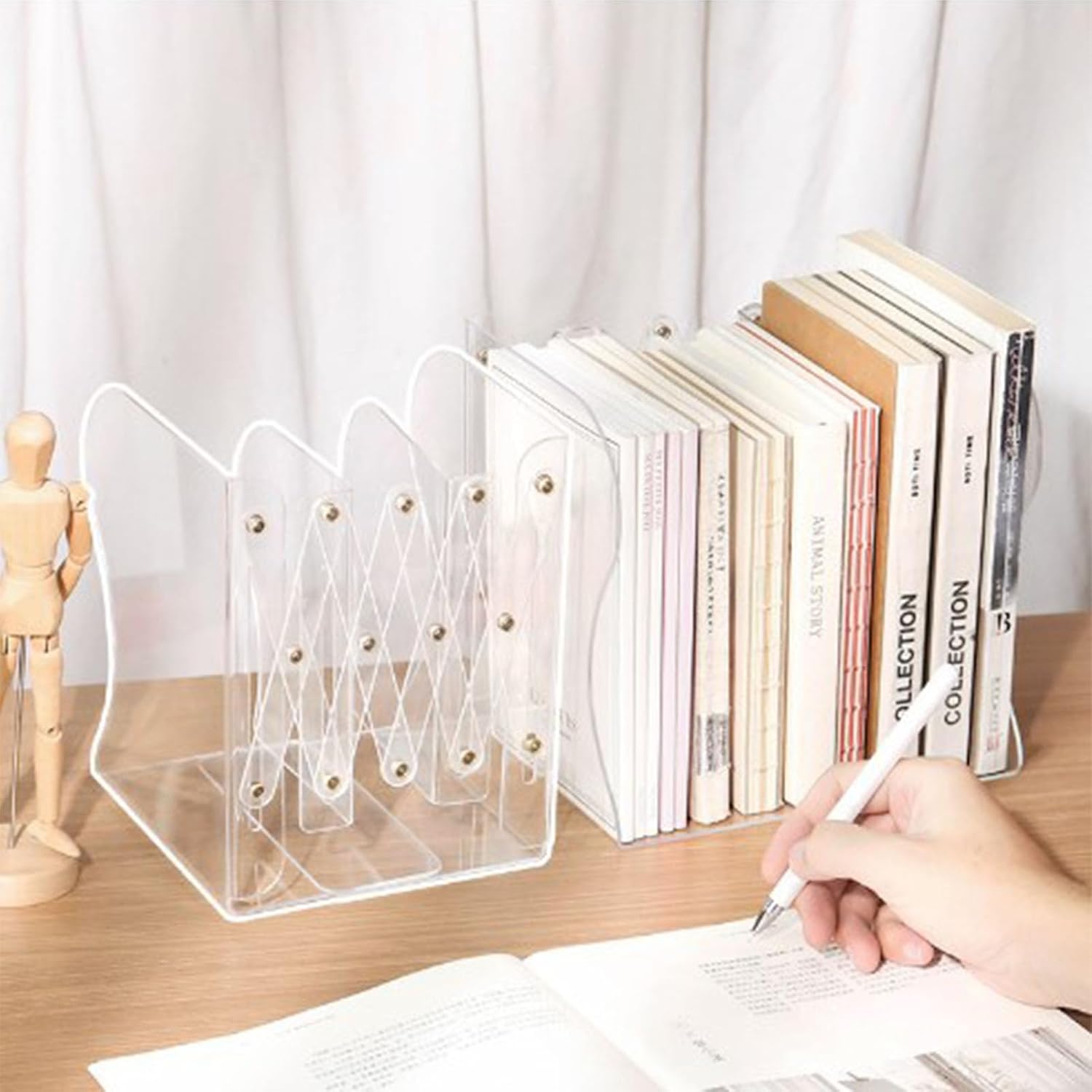 Expandable Bookend - Clear