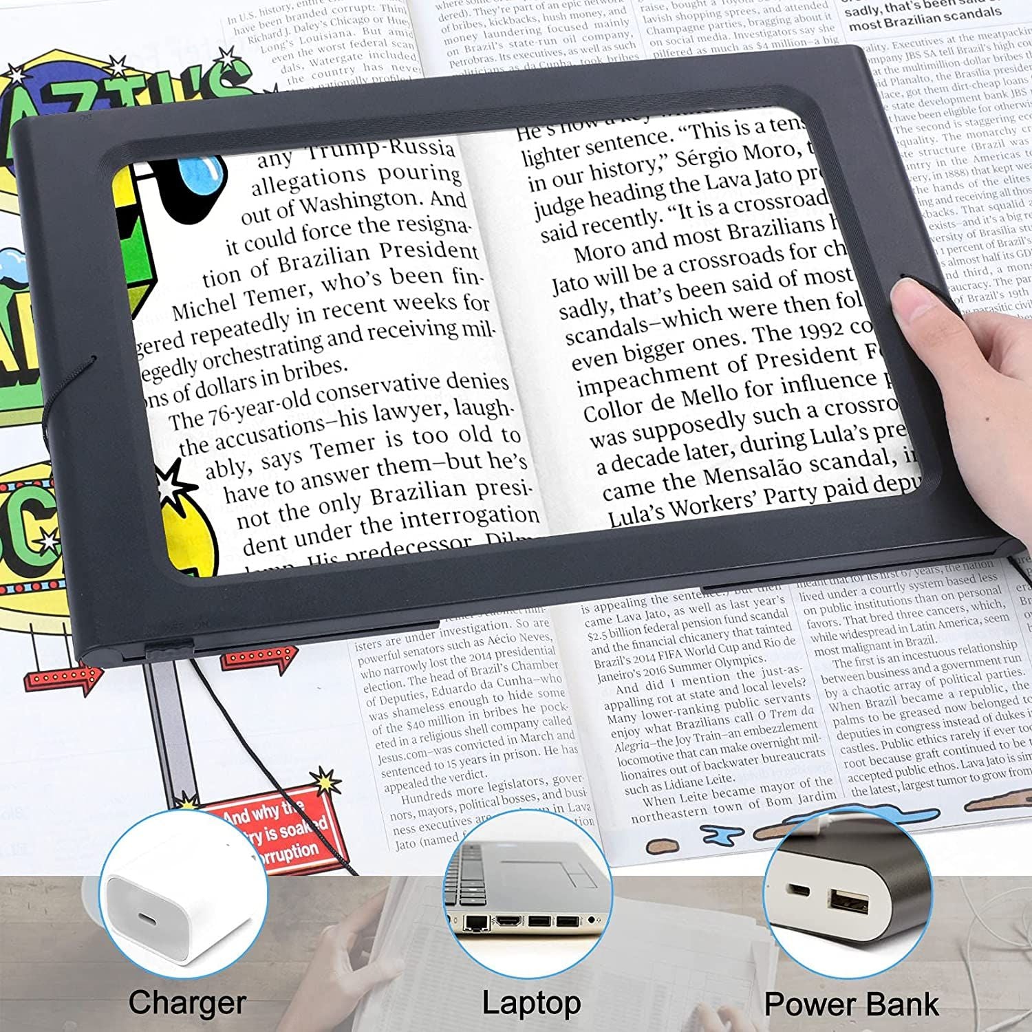 12-LED Handsfree Magnifier