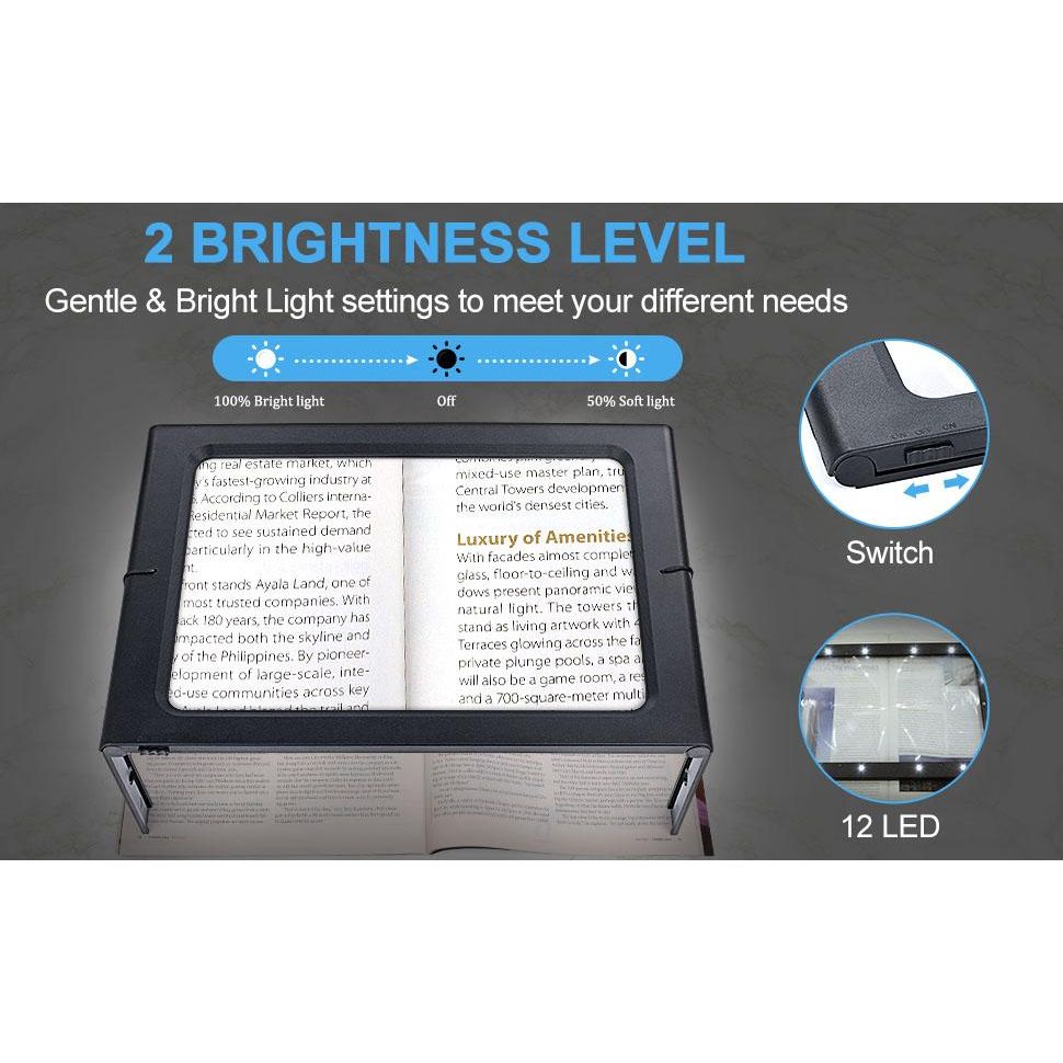 12-LED Handsfree Magnifier