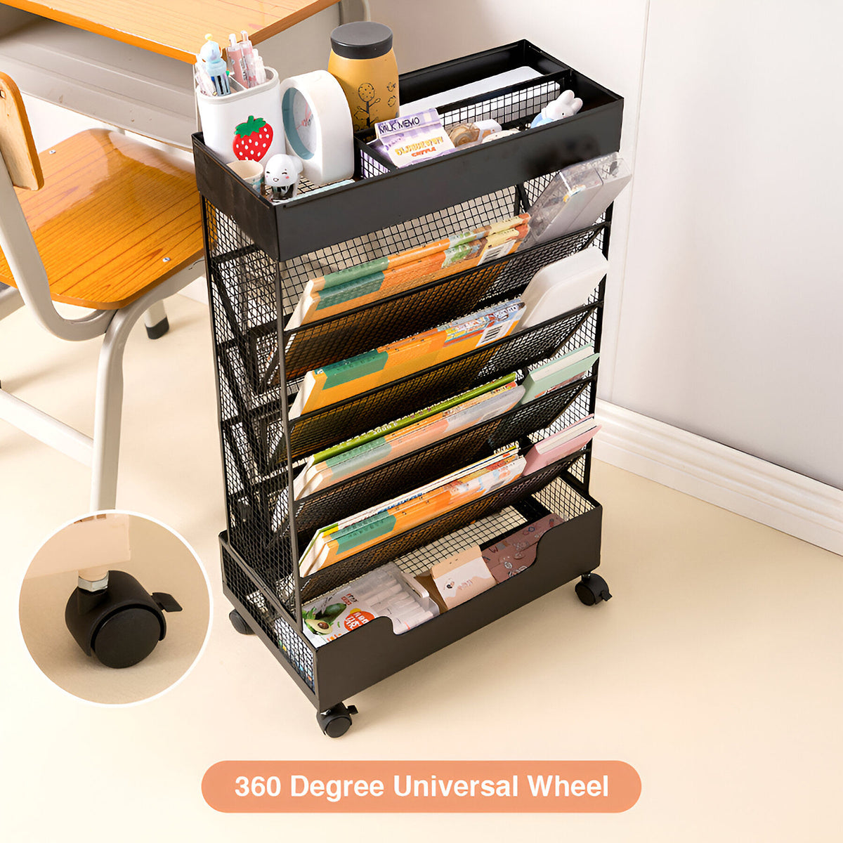 Mesh Dual Storage Rack