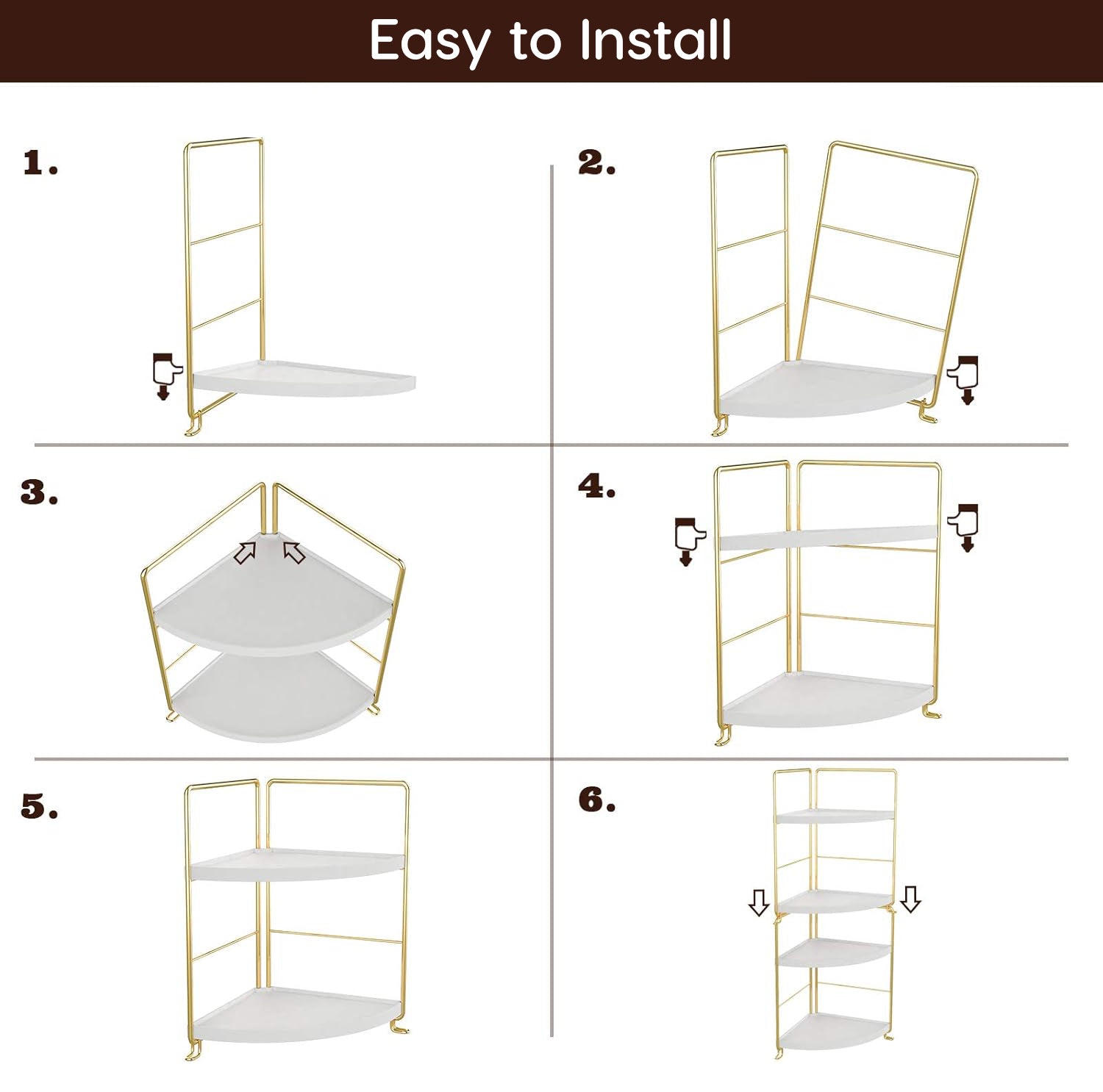 ModCove Shelf Dividers - 3 Tier