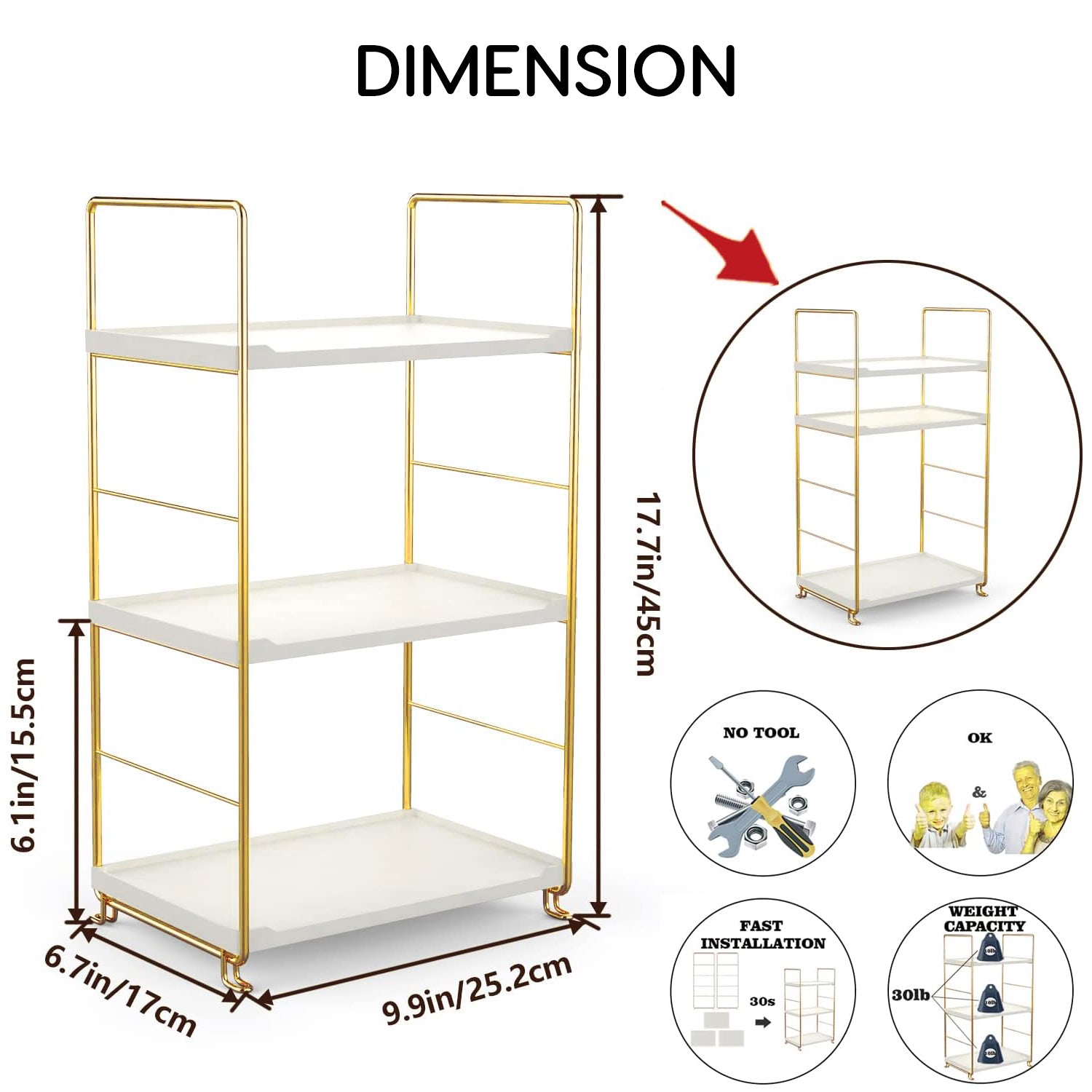 ModStack Shelf Dividers - 3 Tier