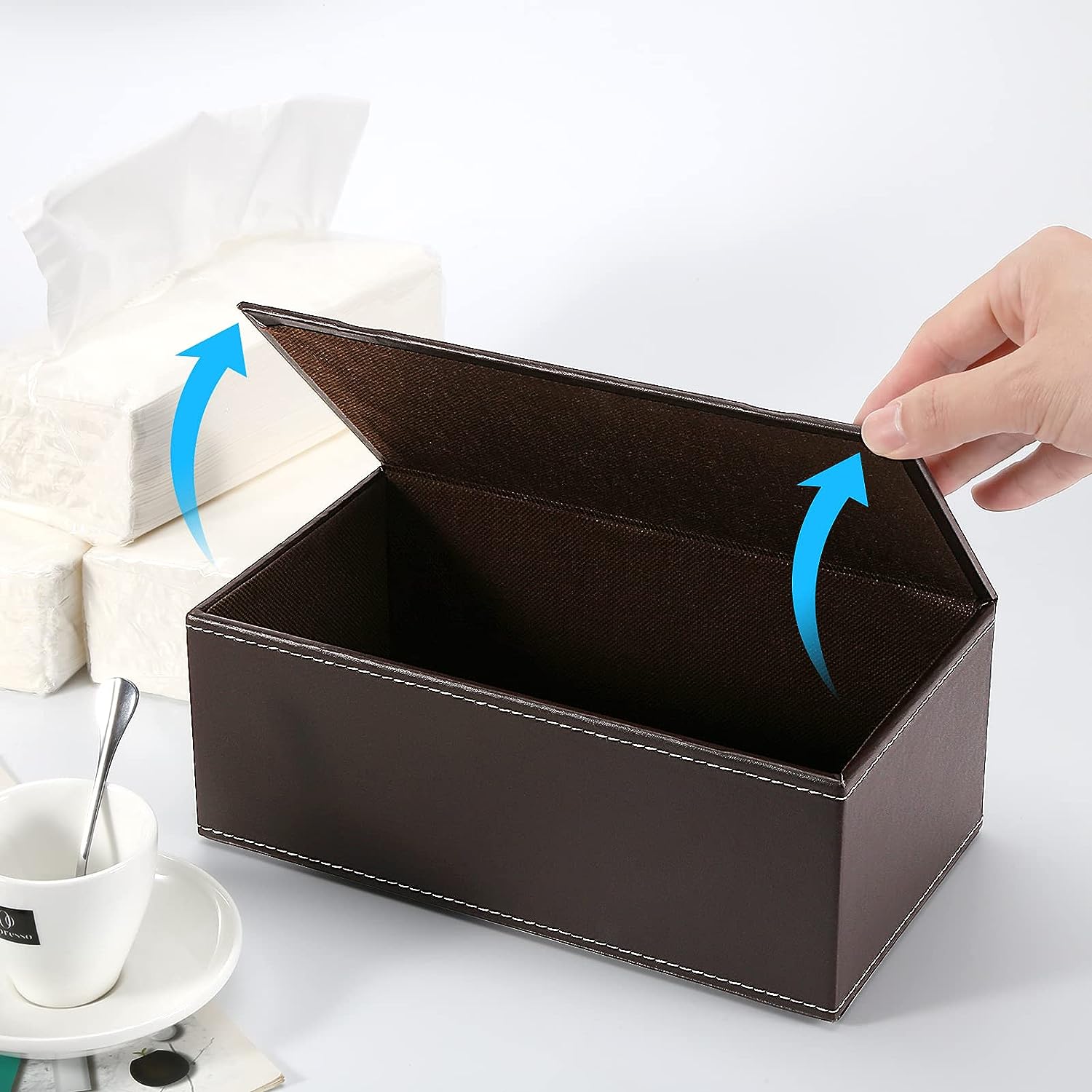 Leather Tissue Paper Holder