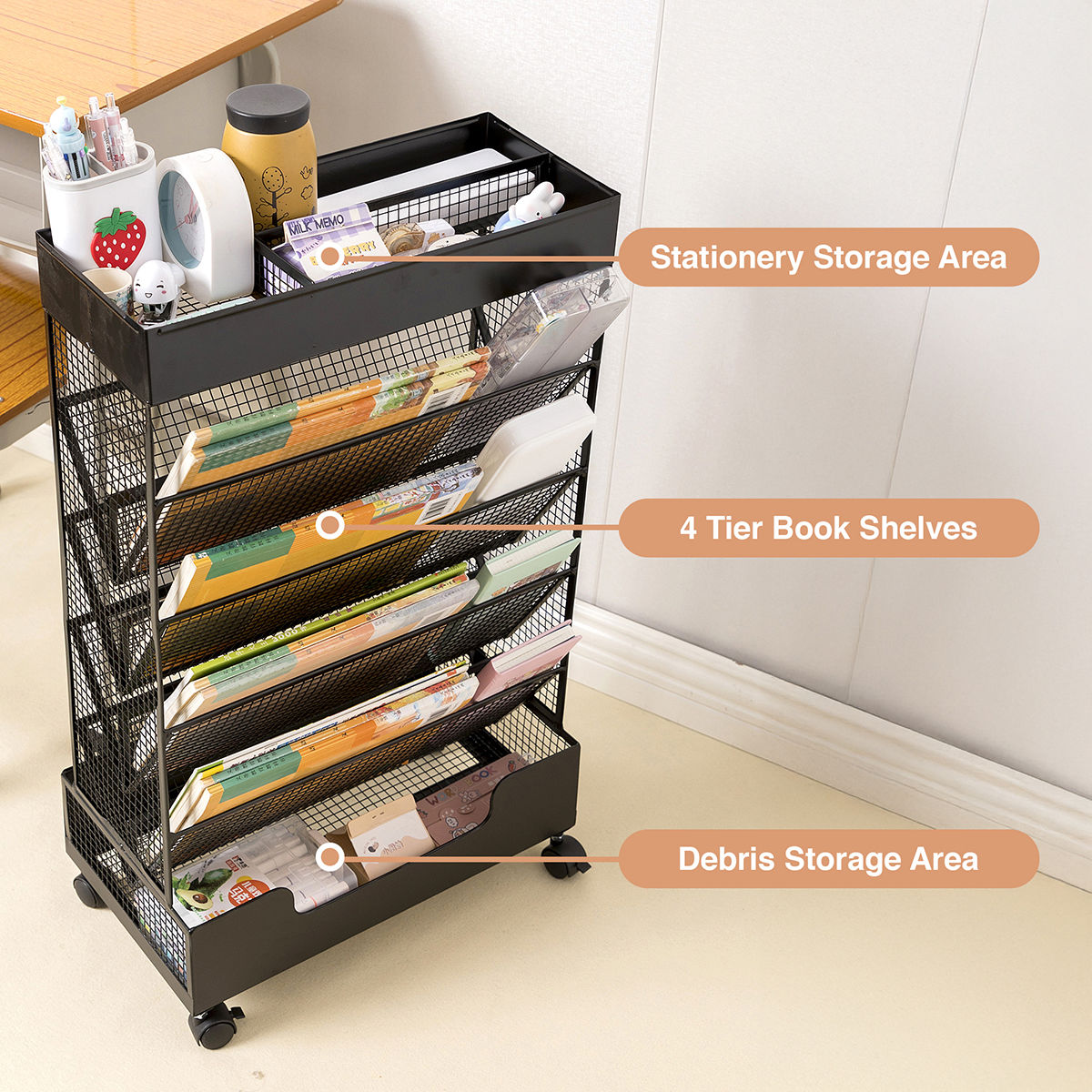Mesh Dual Storage Rack