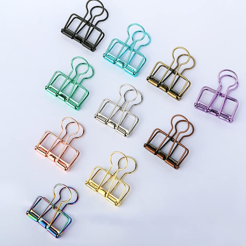 Wiro Binder Clips - Metallic Green